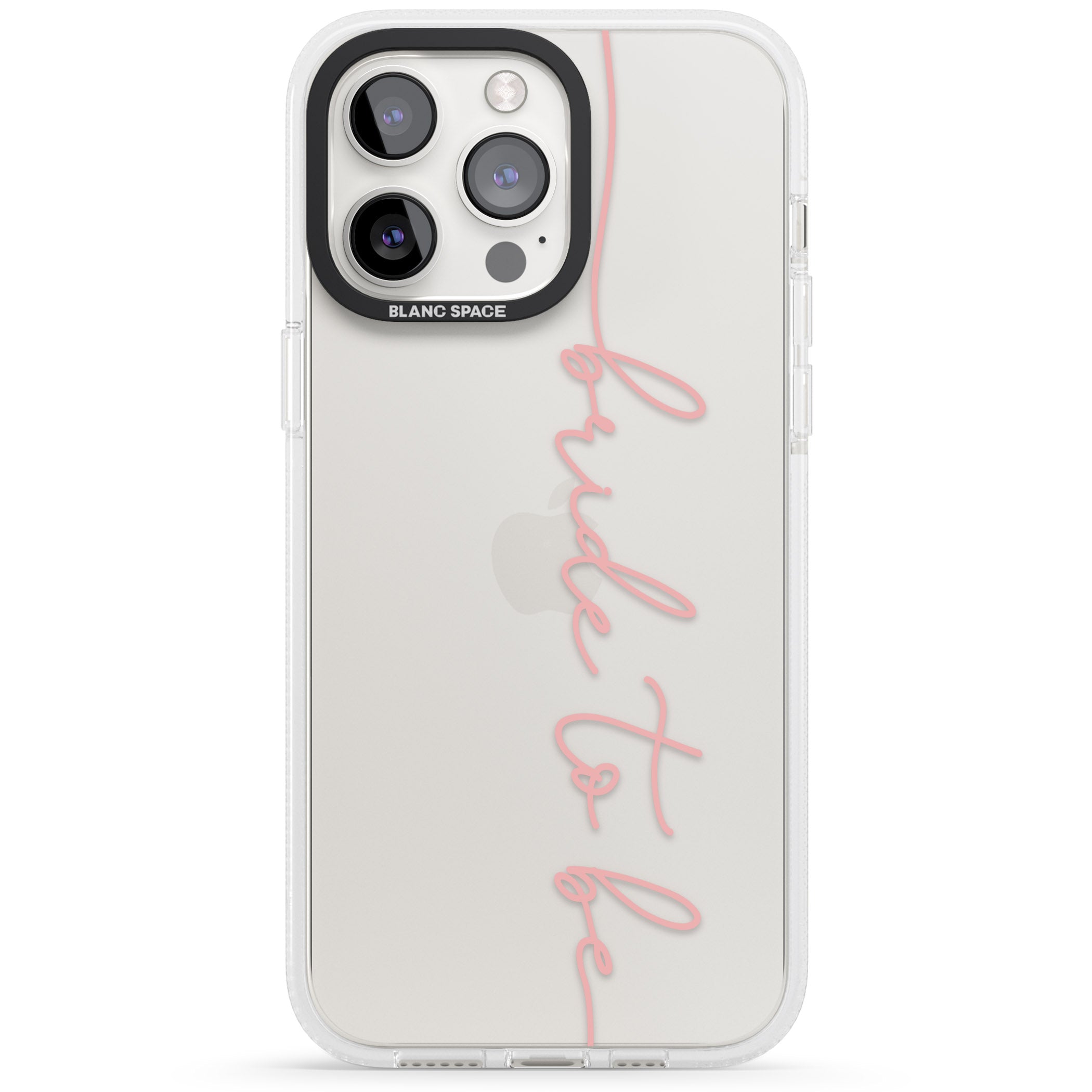 Bride to Be - Transparent Wedding Design iPhone 15 Pro Max / 15 Pro / 14 Pro Max / 14 Pro / 13 Pro Clear Case Impact Air - Blanc Space
