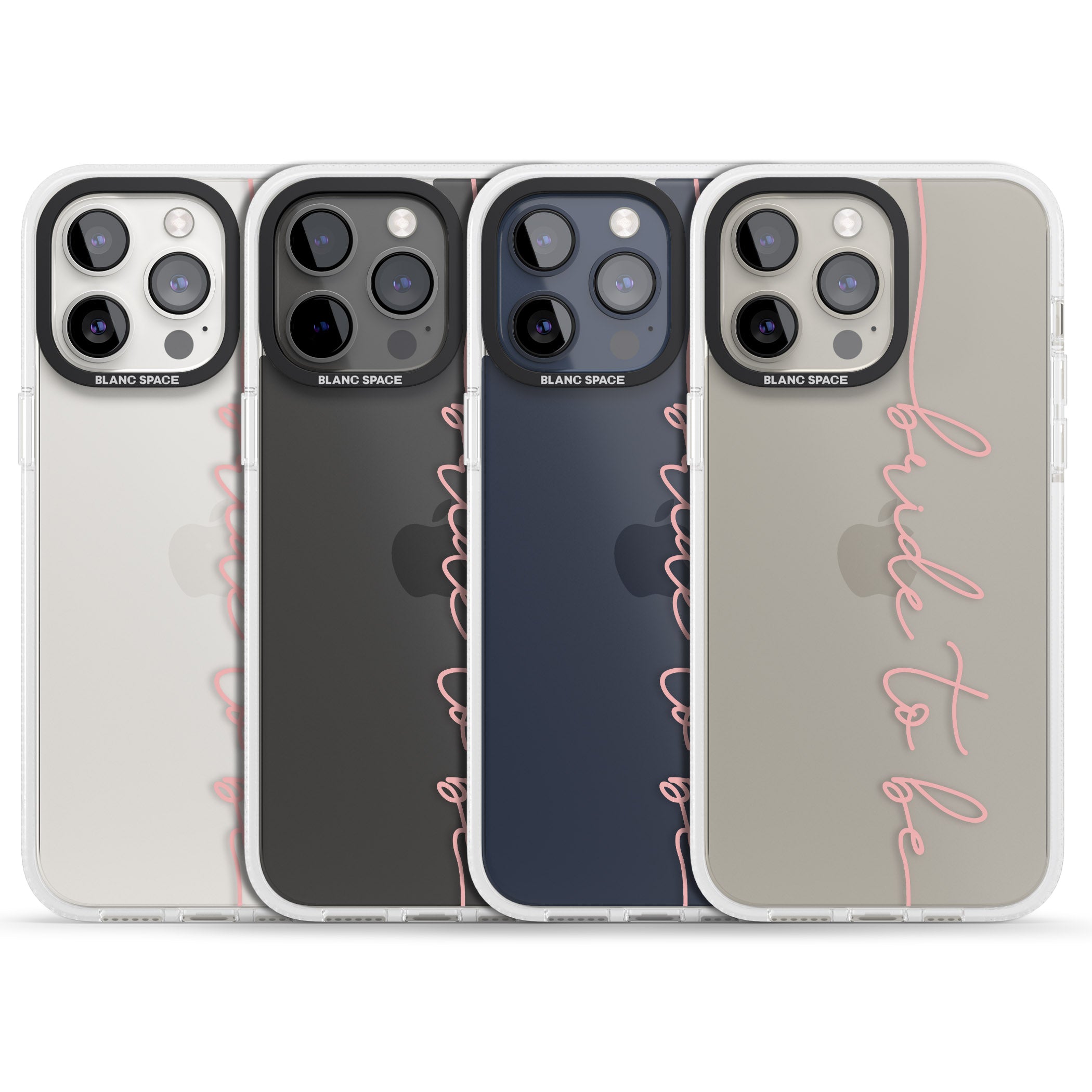 Bride to Be - Transparent Wedding Design iPhone 15 Pro Max / 15 Pro / 14 Pro Max / 14 Pro / 13 Pro Clear Case Impact Air - Blanc Space