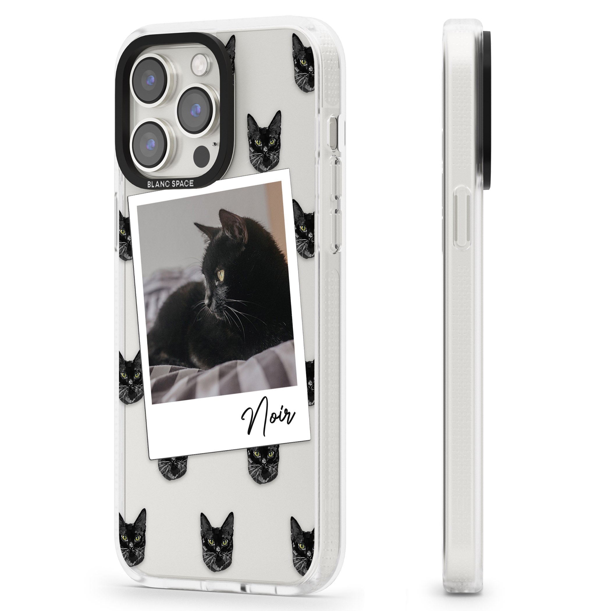 Personalised Bombay Cat Photo iPhone 15 Pro Max / 15 Pro / 14 Pro Max / 14 Pro / 13 Pro Clear Case Impact Air - Blanc Space