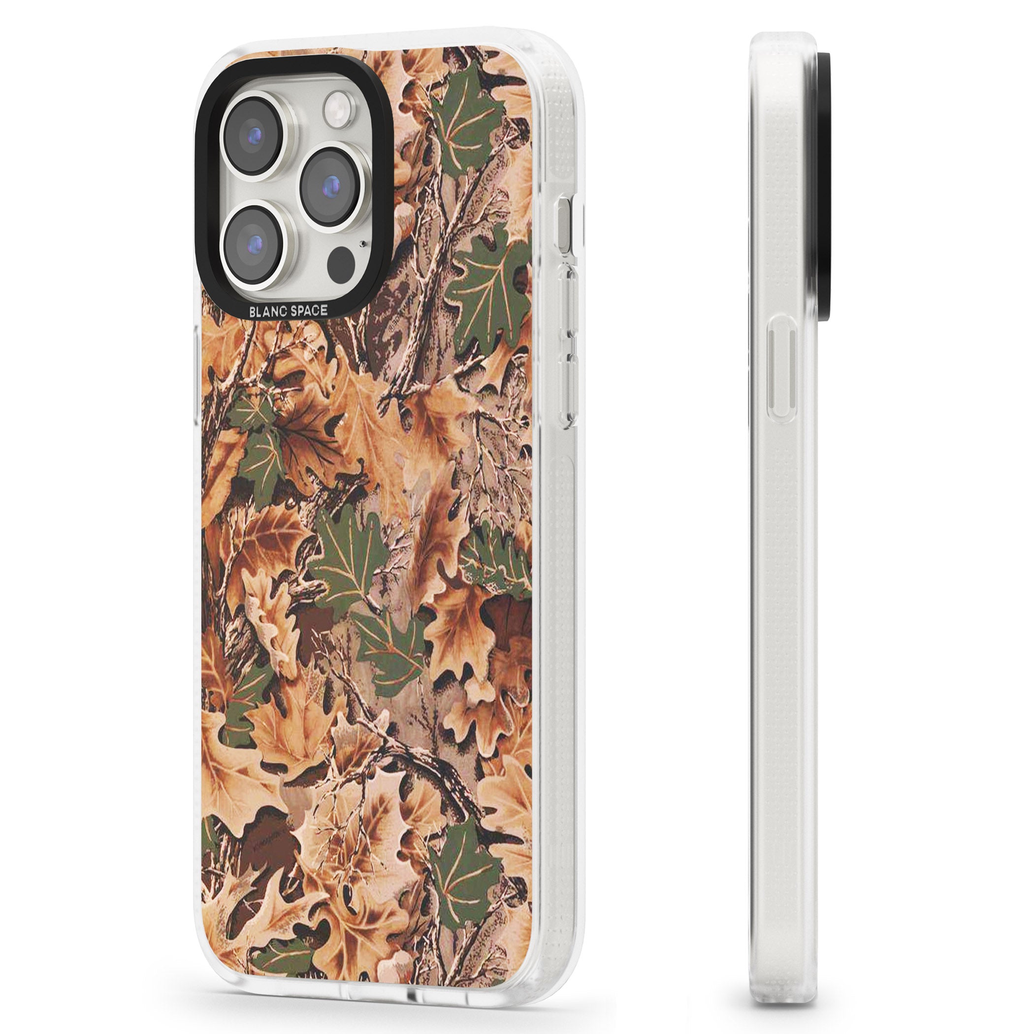Realtree Camo iPhone 15 Pro Max / 15 Pro / 14 Pro Max / 14 Pro / 13 Pro Clear Case Impact Air - Blanc Space