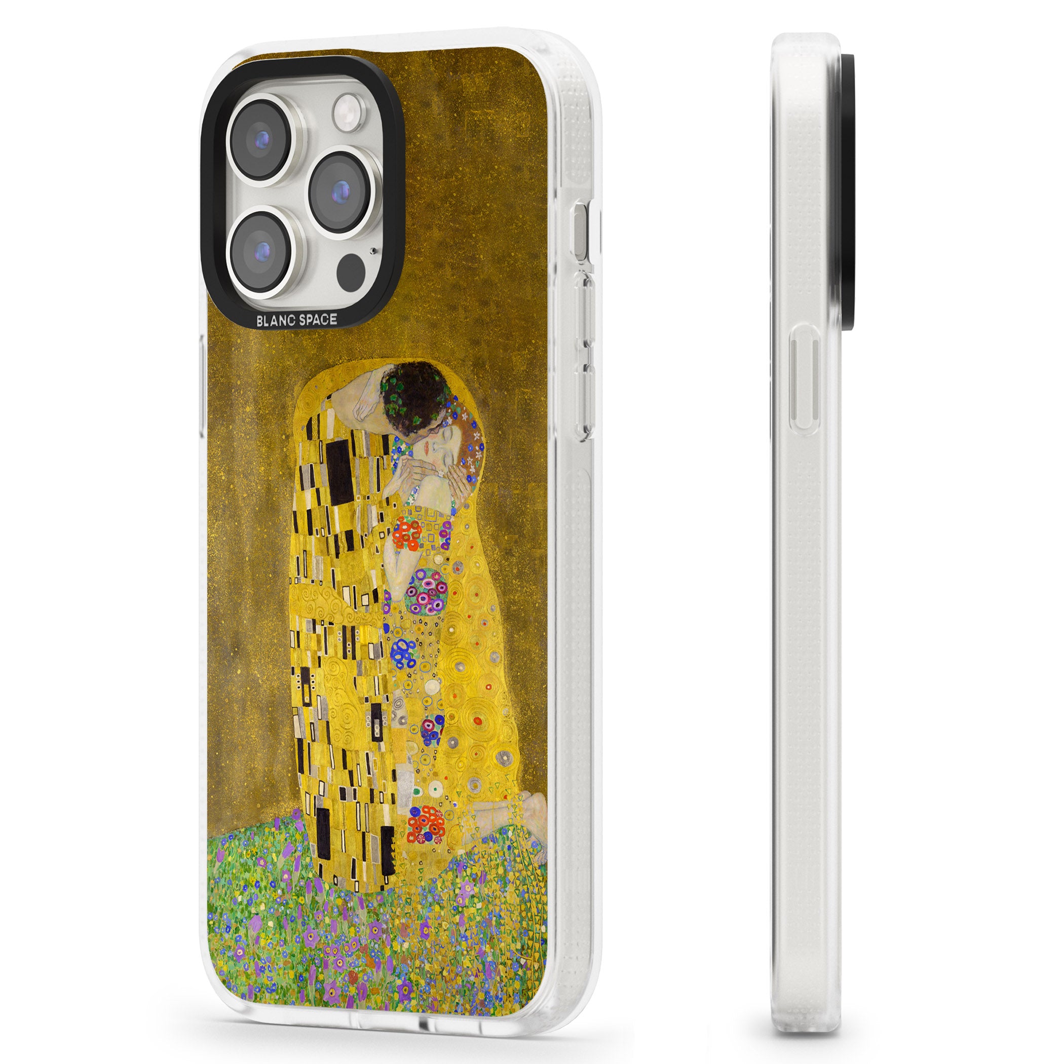 The Kiss iPhone 15 Pro Max / 15 Pro / 14 Pro Max / 14 Pro / 13 Pro Clear Case Impact Air - Blanc Space