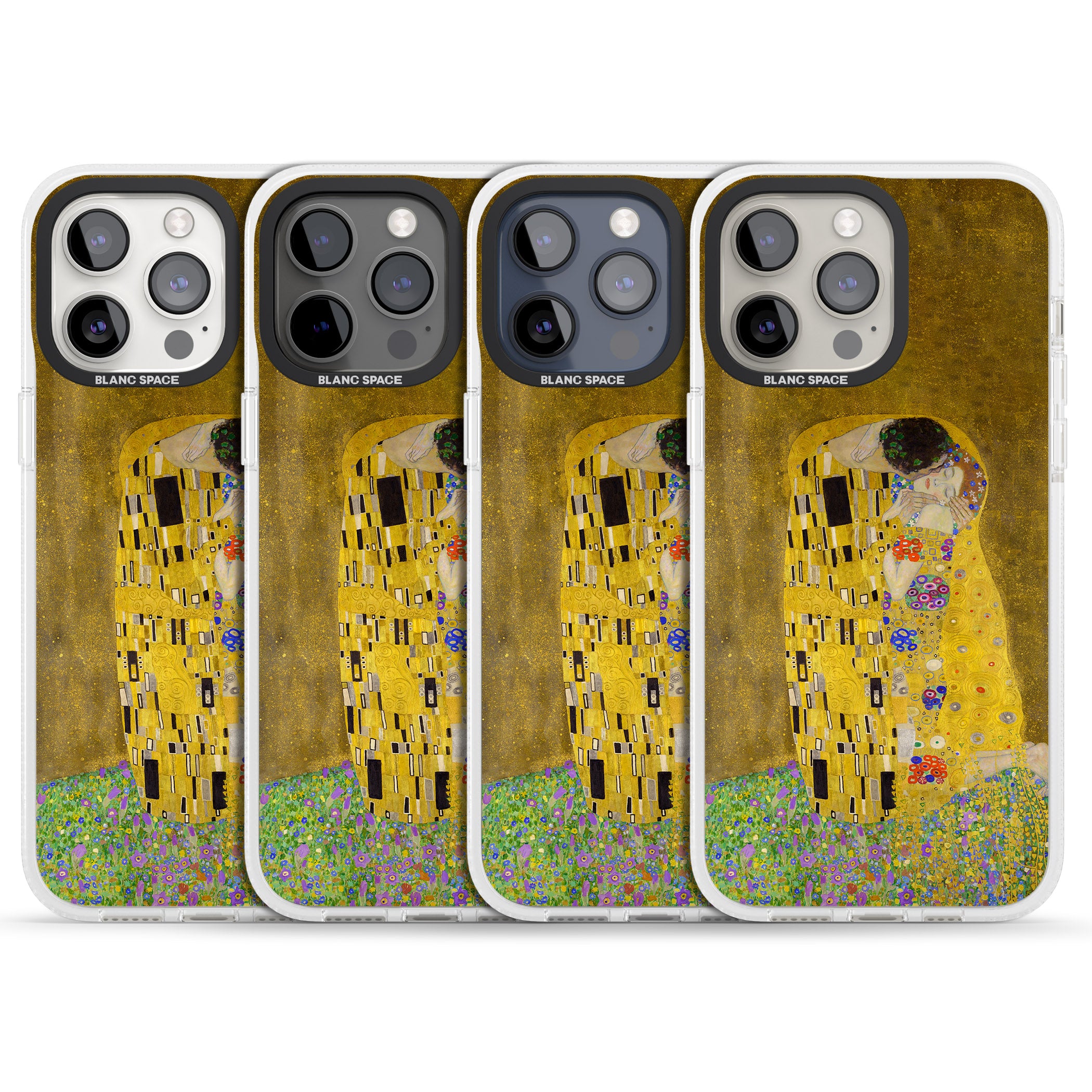 The Kiss iPhone 15 Pro Max / 15 Pro / 14 Pro Max / 14 Pro / 13 Pro Clear Case Impact Air - Blanc Space