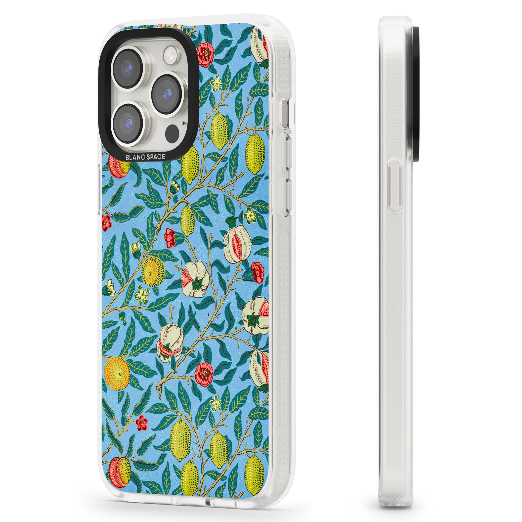 Vintage Fruits iPhone 15 Pro Max / 15 Pro / 14 Pro Max / 14 Pro / 13 Pro Clear Case Impact Air - Blanc Space