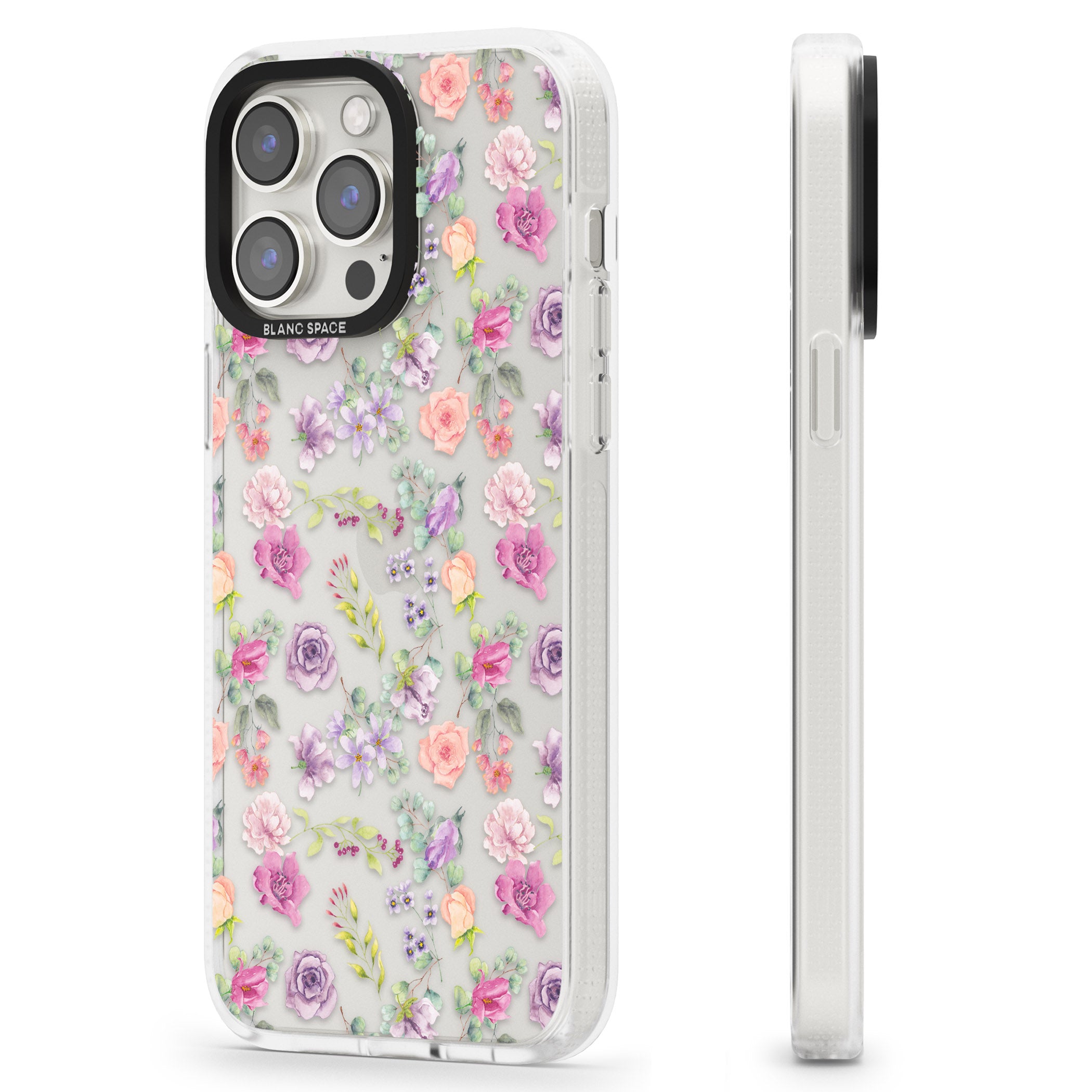 Sunday Flowers iPhone 15 Pro Max / 15 Pro / 14 Pro Max / 14 Pro / 13 Pro Clear Case Impact Air - Blanc Space