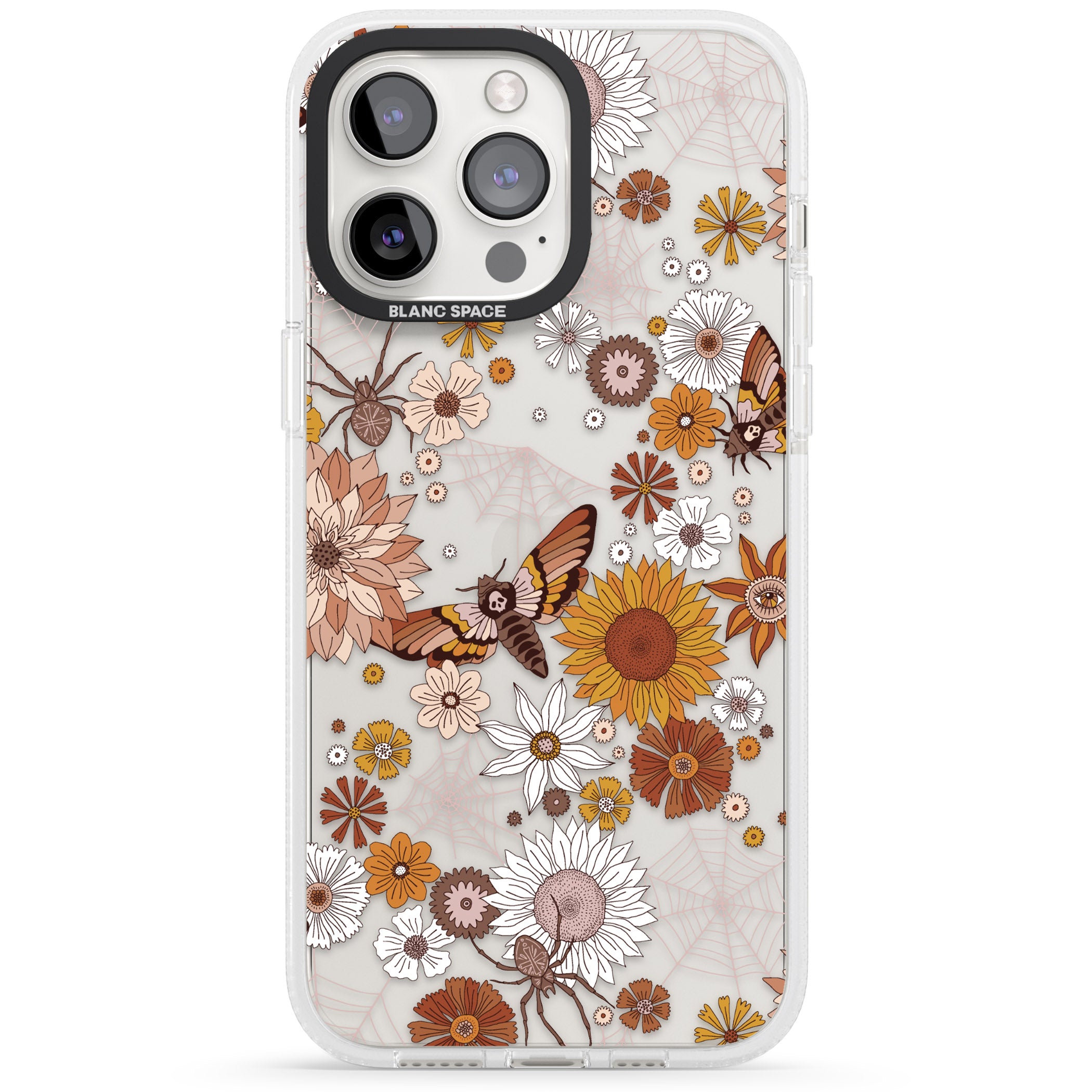 Halloween Wildlife iPhone 15 Pro Max / 15 Pro / 14 Pro Max / 14 Pro / 13 Pro Clear Case Impact Air - Blanc Space