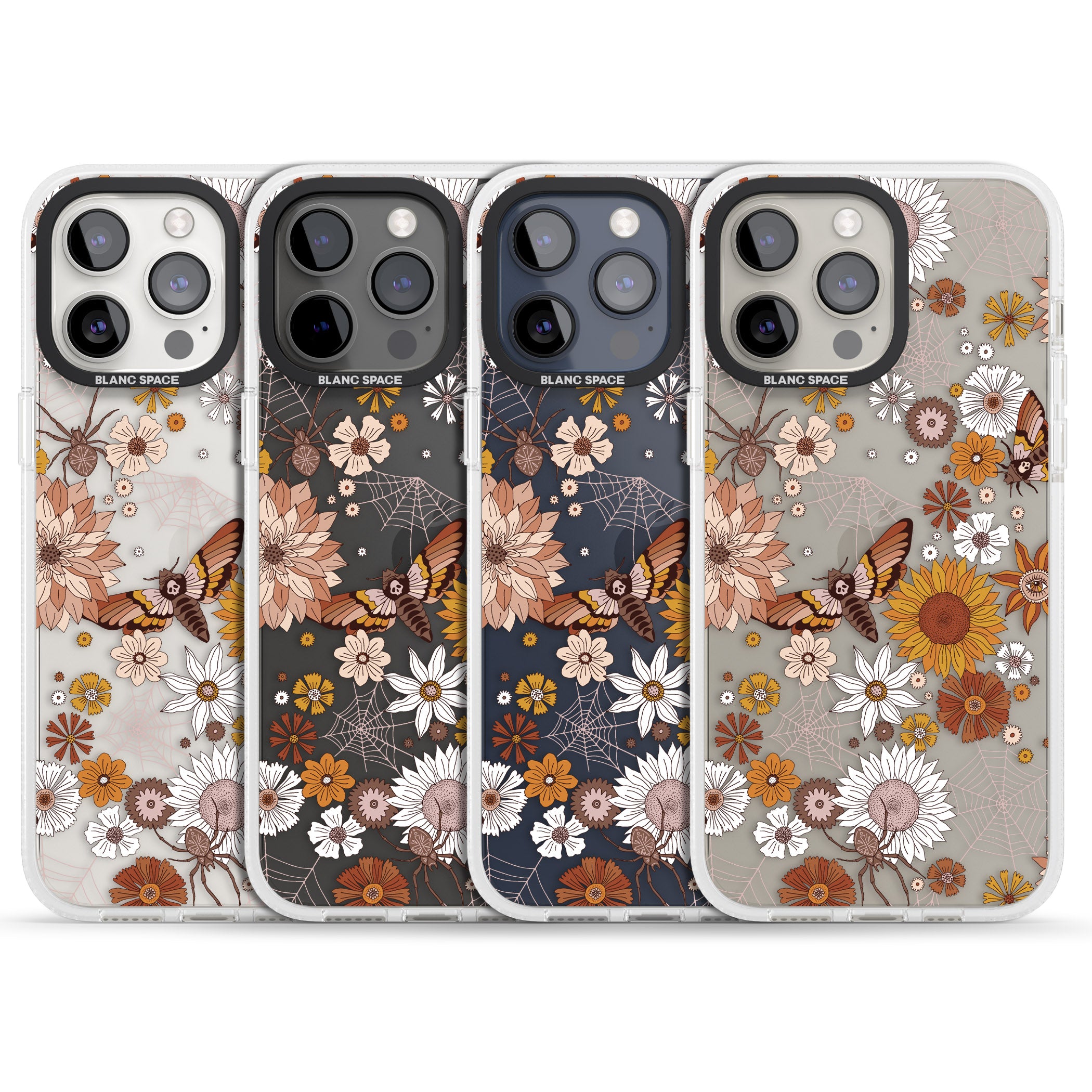 Halloween Wildlife iPhone 15 Pro Max / 15 Pro / 14 Pro Max / 14 Pro / 13 Pro Clear Case Impact Air - Blanc Space