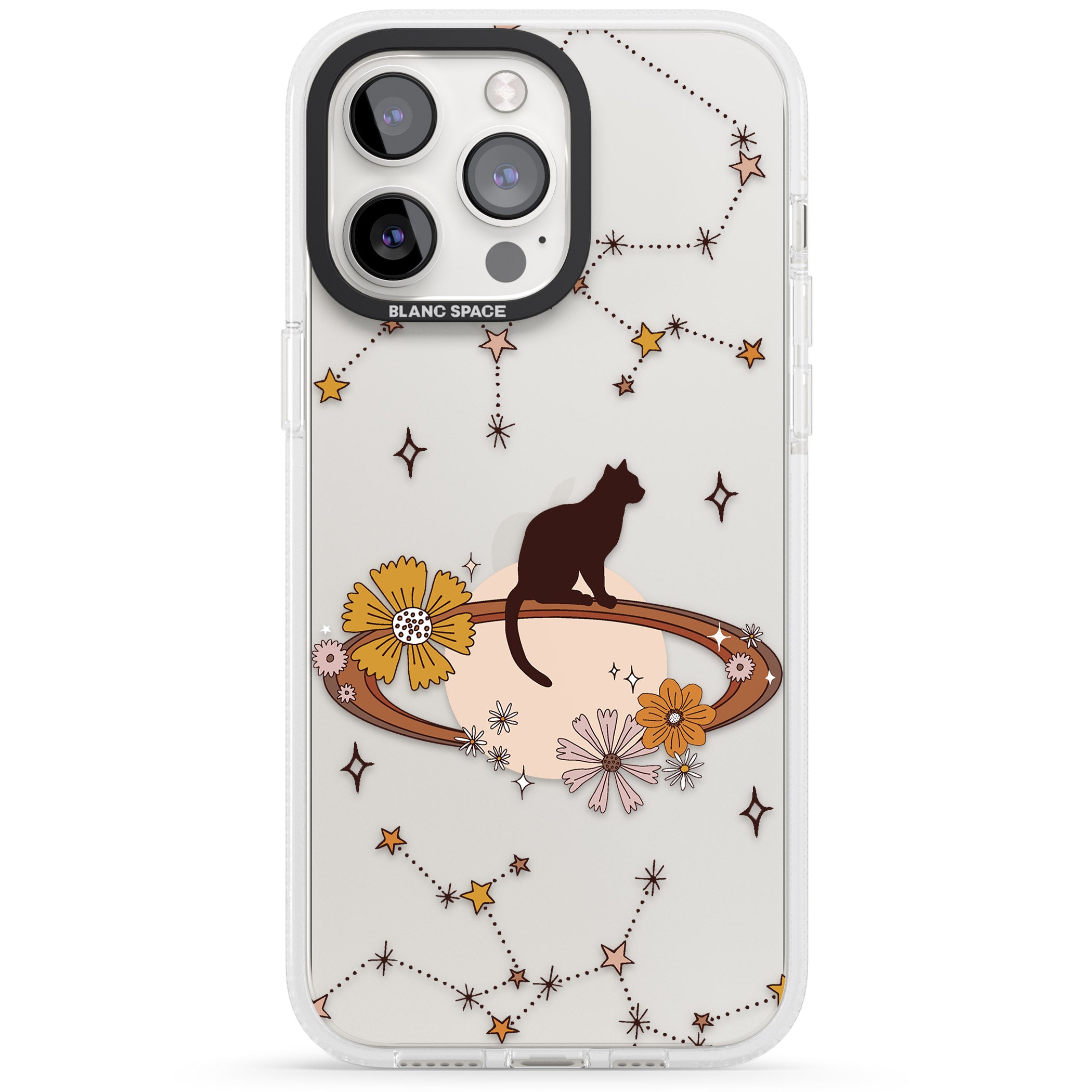 Feline Phenomenon iPhone 15 Pro Max / 15 Pro / 14 Pro Max / 14 Pro / 13 Pro Clear Case Impact Air - Blanc Space