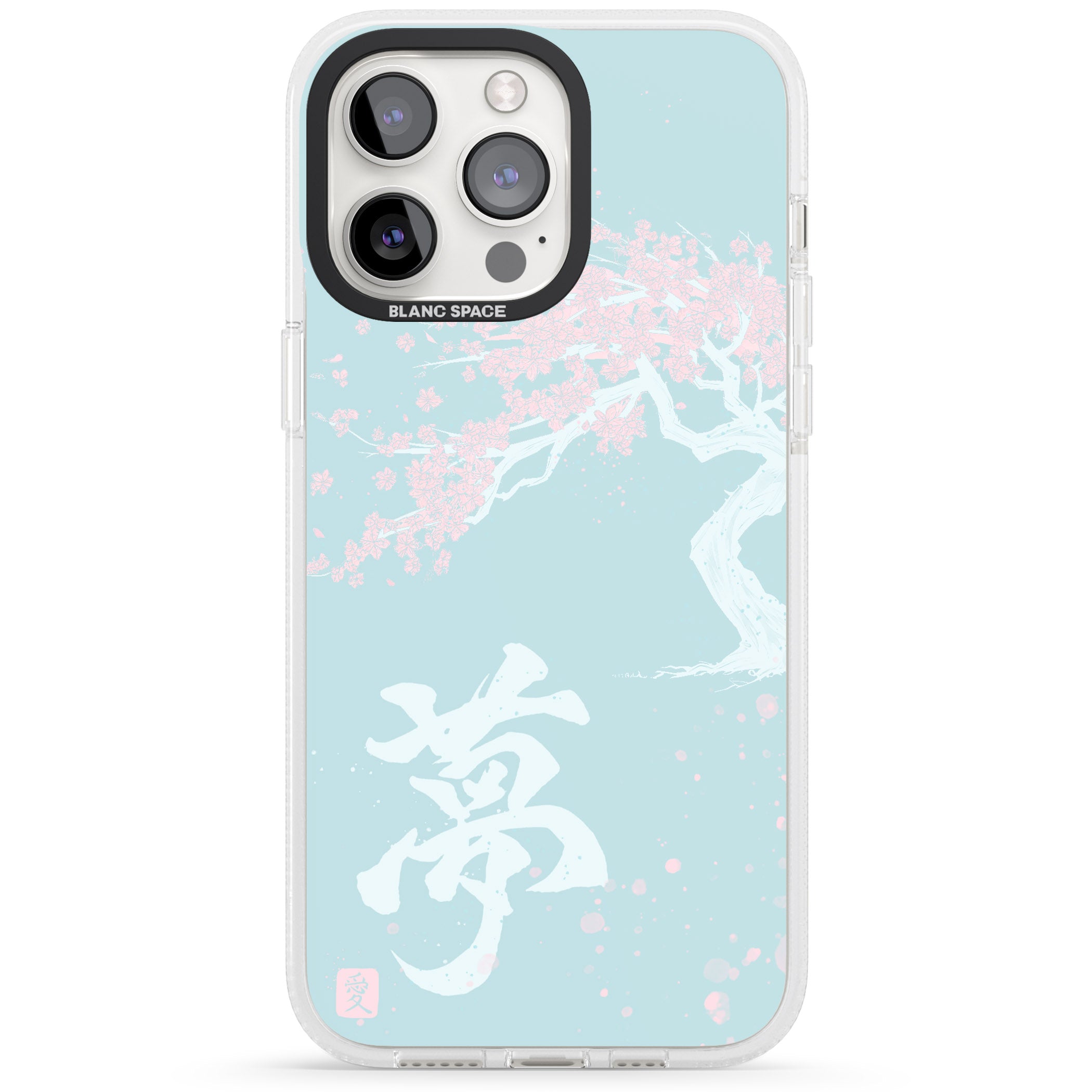 Dreams & Cherry Blossom iPhone 15 Pro Max / 15 Pro / 14 Pro Max / 14 Pro / 13 Pro Clear Case Impact Air - Blanc Space