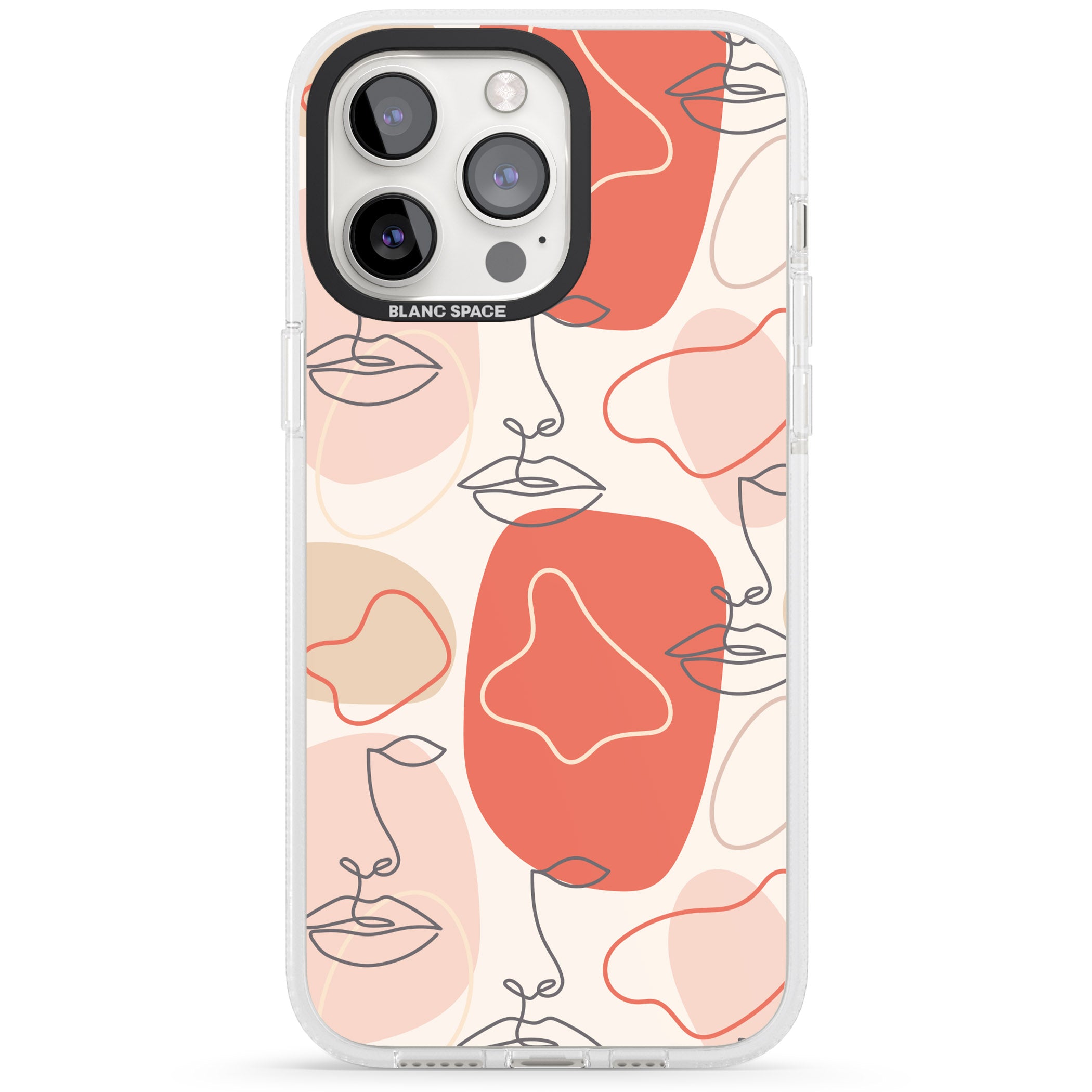 Abstract Face Line Art