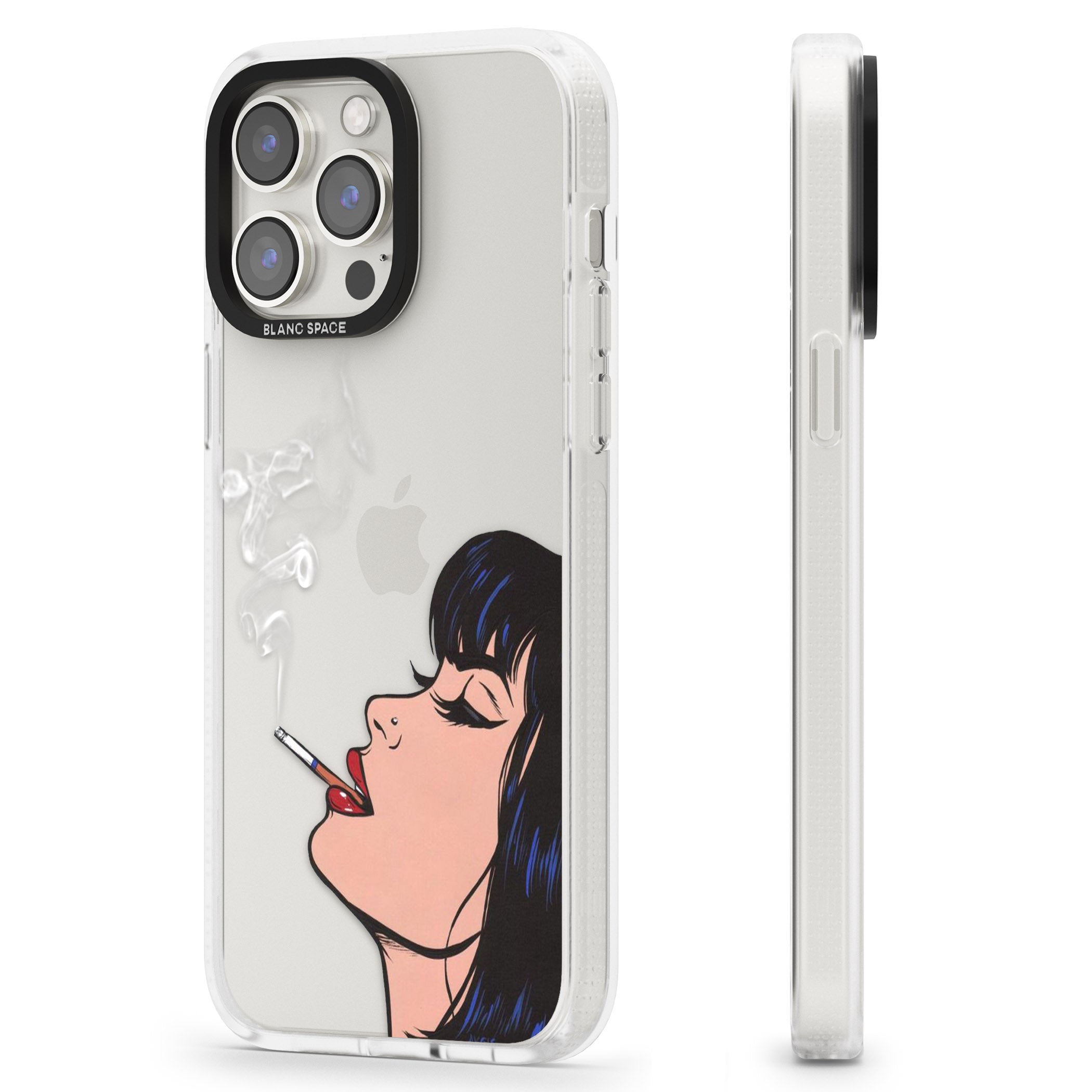 Stress Relief - Pop Art iPhone 15 Pro Max / 15 Pro / 14 Pro Max / 14 Pro / 13 Pro Clear Case Impact Air - Blanc Space