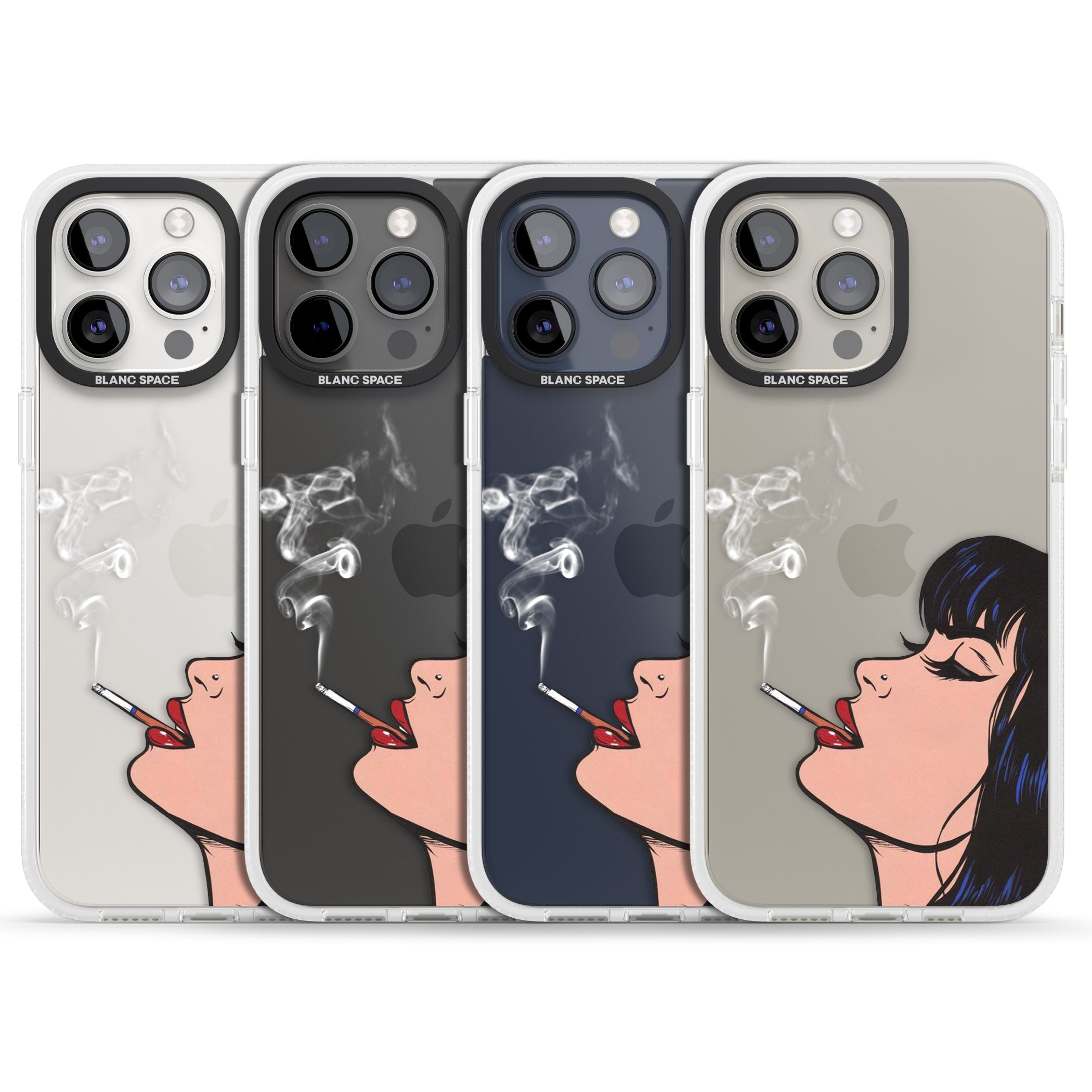 Stress Relief - Pop Art iPhone 15 Pro Max / 15 Pro / 14 Pro Max / 14 Pro / 13 Pro Clear Case Impact Air - Blanc Space
