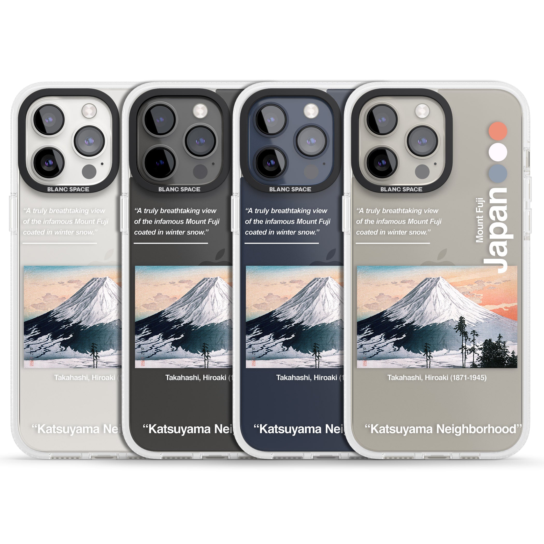 Katsuyama Neighborhood iPhone 15 Pro Max / 15 Pro / 14 Pro Max / 14 Pro / 13 Pro Clear Case Impact Air - Blanc Space