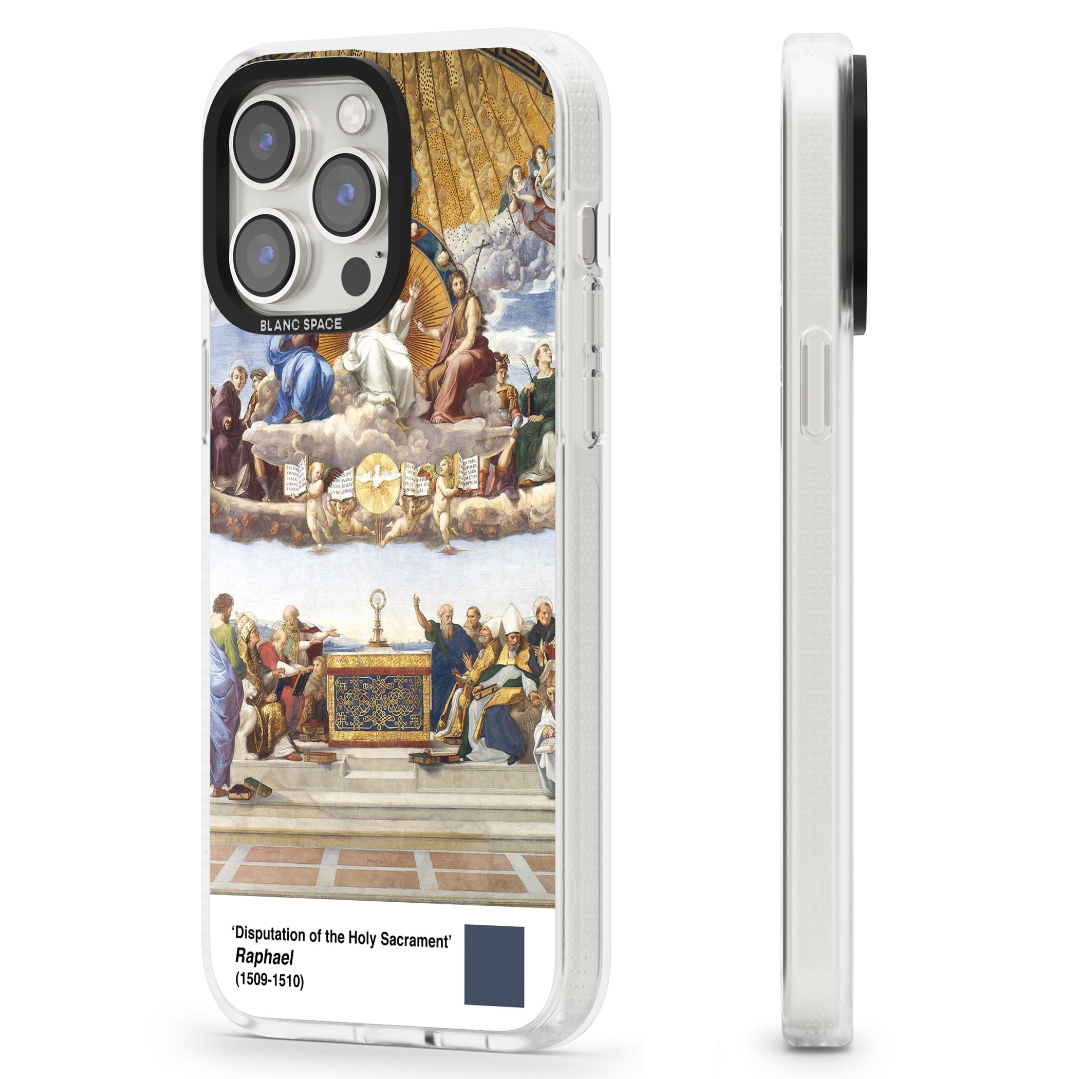 Disputation of the Holy Sacrament iPhone 15 Pro Max / 15 Pro / 14 Pro Max / 14 Pro / 13 Pro Clear Case Impact Air - Blanc Space