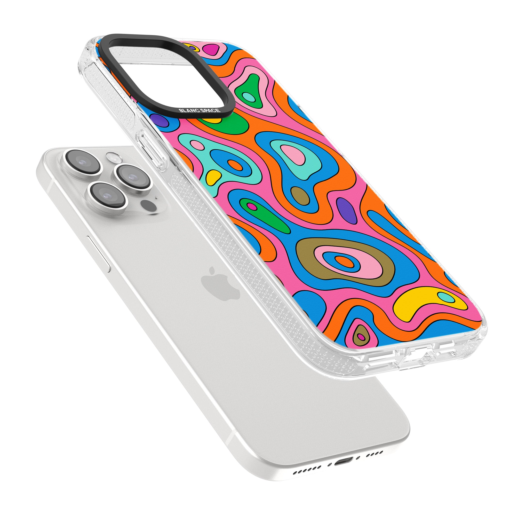 Euphoria iPhone 15 Pro Max / 15 Pro / 14 Pro Max / 14 Pro / 13 Pro Clear Case Impact Air - Blanc Space