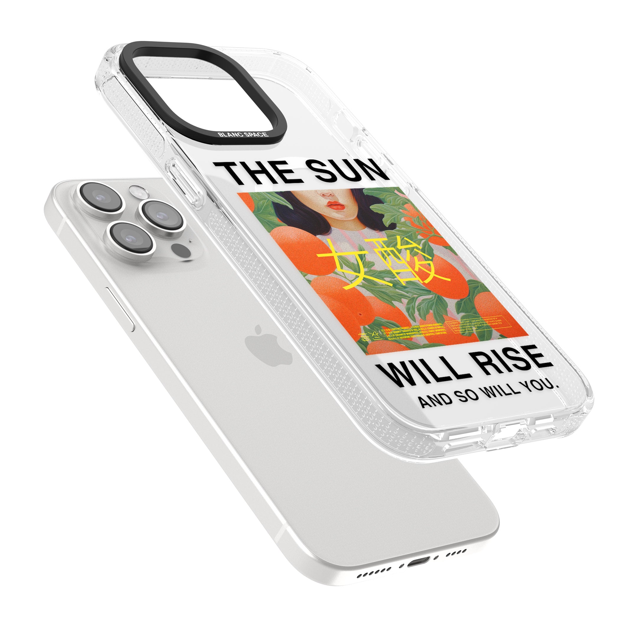 The Sun Will Rise iPhone 15 Pro Max / 15 Pro / 14 Pro Max / 14 Pro / 13 Pro Clear Case Impact Air - Blanc Space