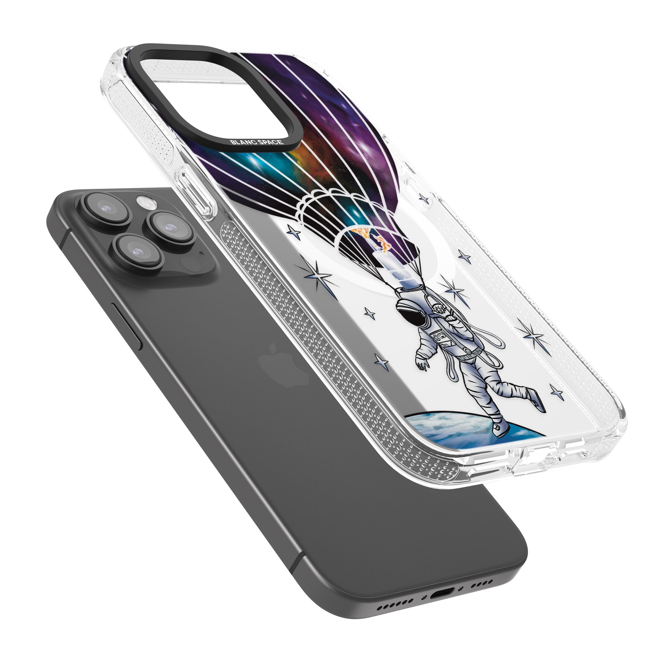 Solo Odyssey iPhone 15 Pro Max / 15 Pro / 14 Pro Max / 14 Pro / 13 Pro Clear Case Impact Air - Blanc Space
