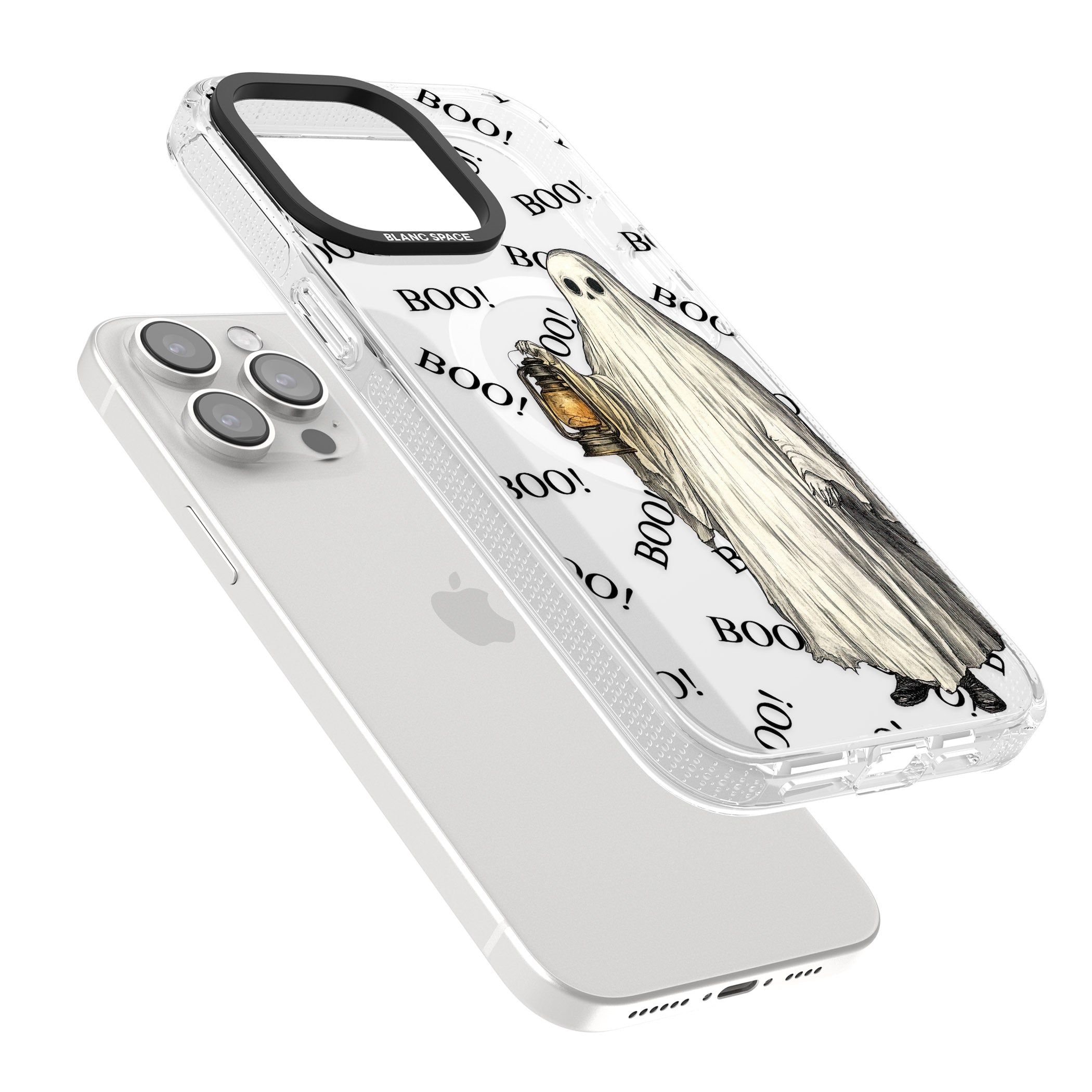 Light the Way iPhone 15 Pro Max / 15 Pro / 14 Pro Max / 14 Pro / 13 Pro Clear Case Impact Air - Blanc Space