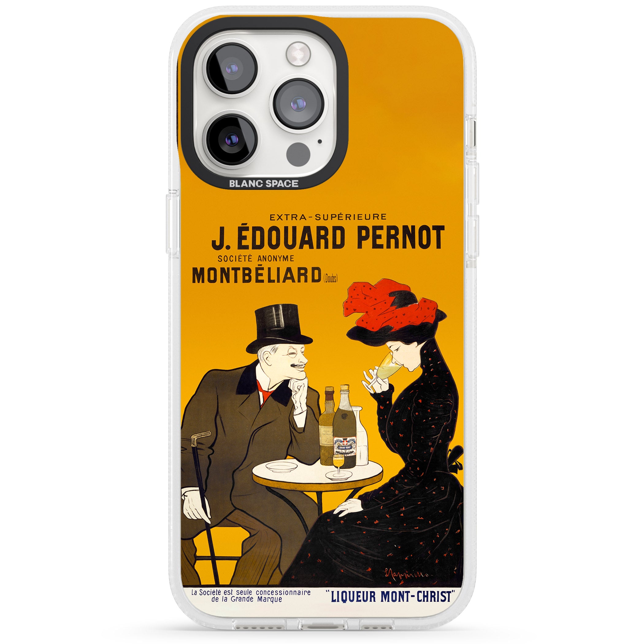 Absinthe, J.Edouard Pernot Poster iPhone 15 Pro Max / 15 Pro / 14 Pro Max / 14 Pro / 13 Pro Clear Case Impact Air - Blanc Space