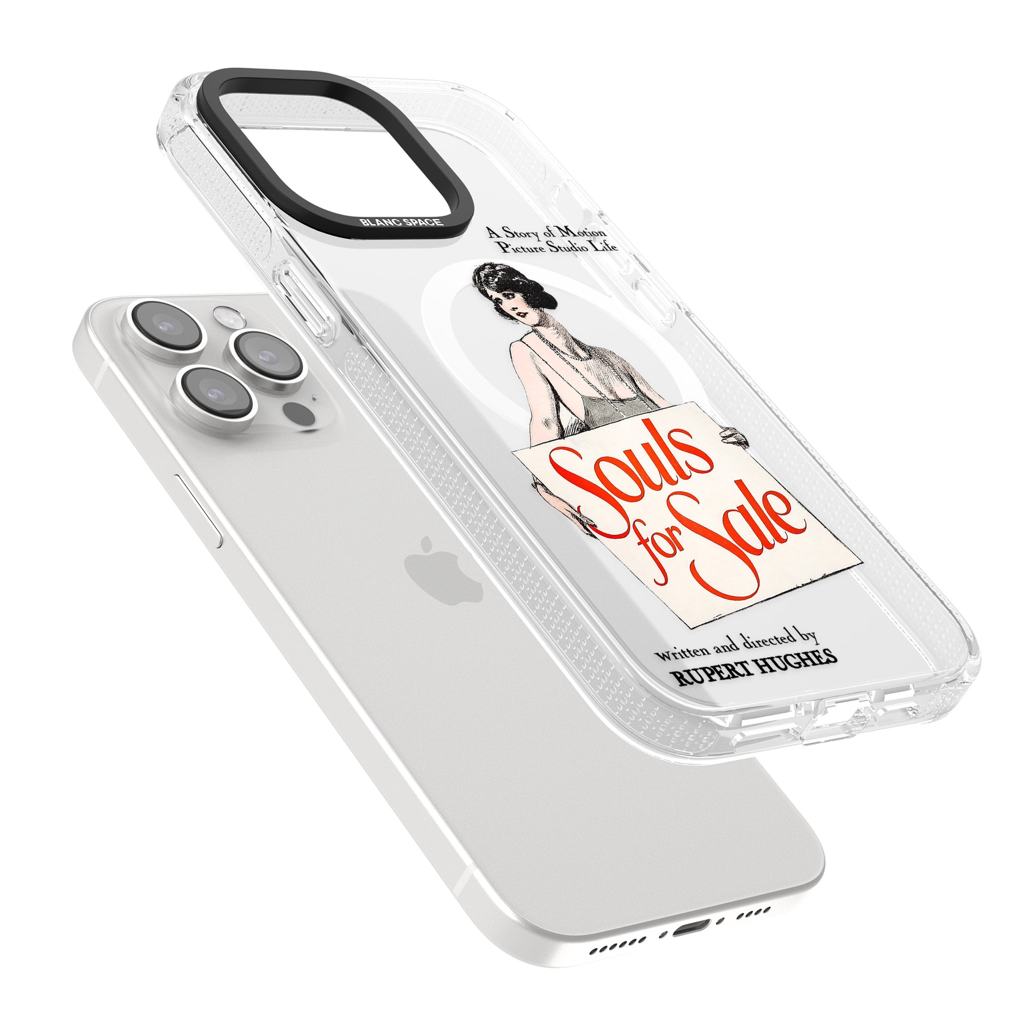 Souls for Sale Poster iPhone 15 Pro Max / 15 Pro / 14 Pro Max / 14 Pro / 13 Pro Clear Case Impact Air - Blanc Space