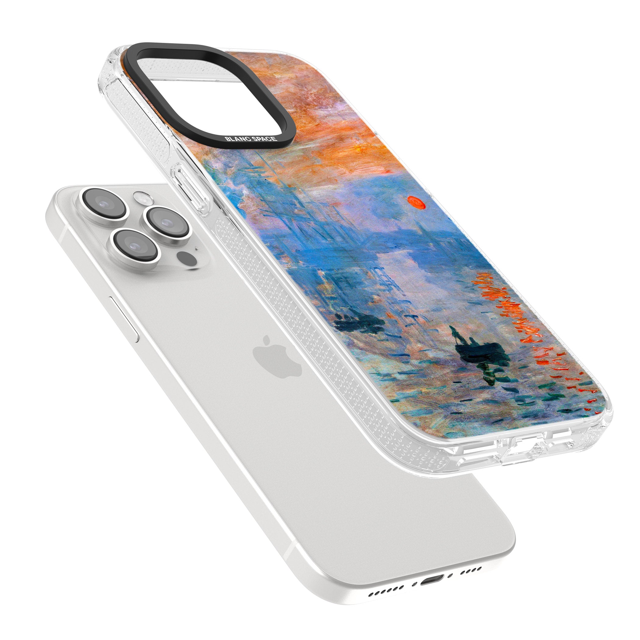 Sunset Harbor iPhone 15 Pro Max / 15 Pro / 14 Pro Max / 14 Pro / 13 Pro Clear Case Impact Air - Blanc Space