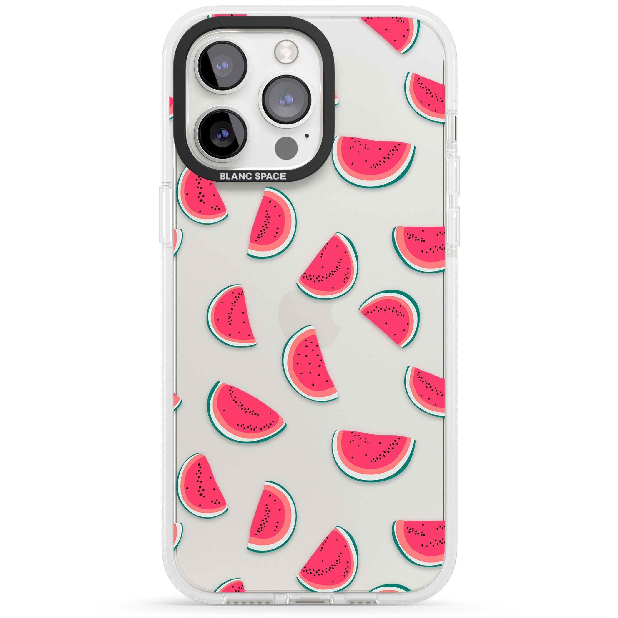 Watermelon Slices - Clear iPhone 15 Pro Max / 15 Pro / 14 Pro Max / 14 Pro / 13 Pro Clear Case Impact Air - Blanc Space