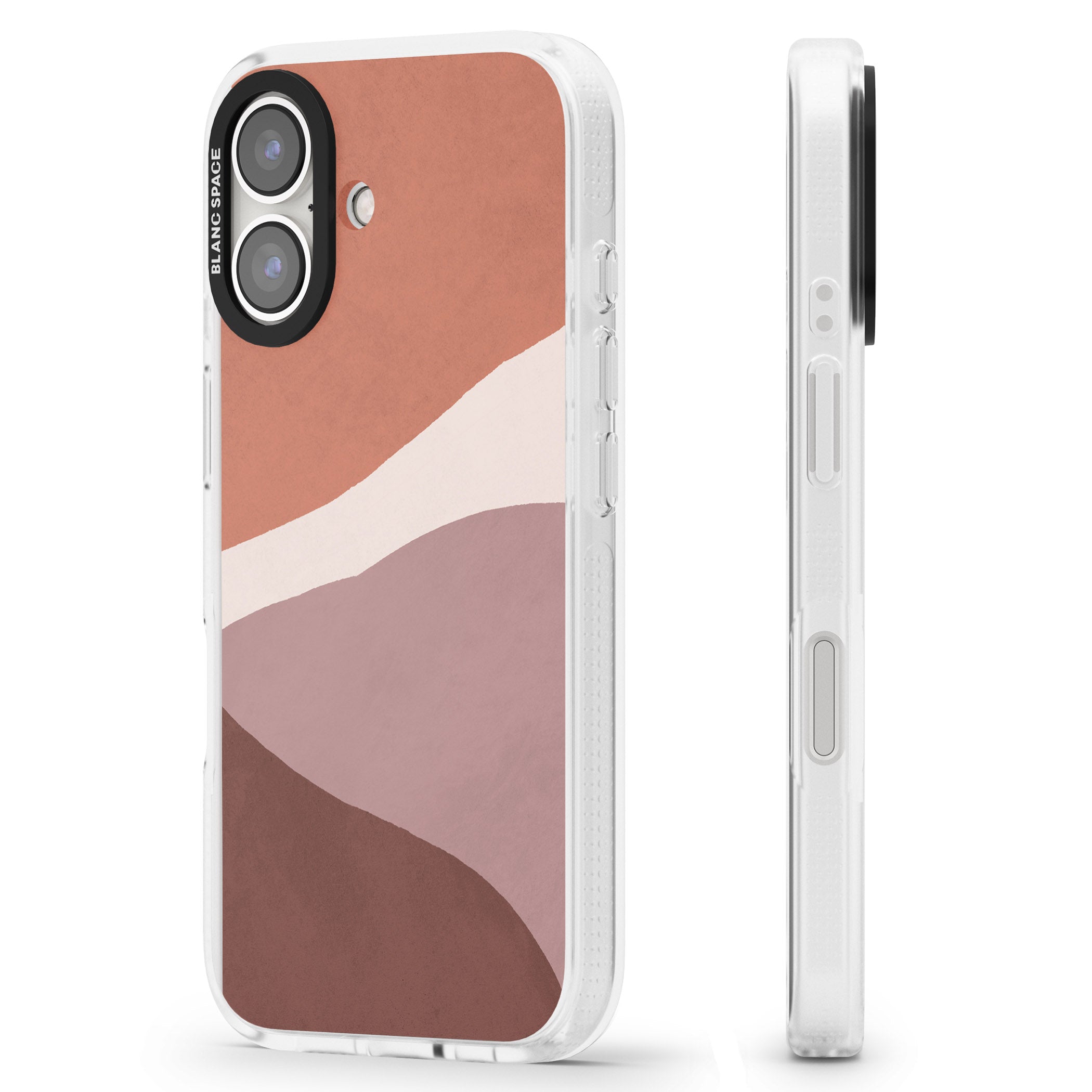 Lush Abstract Watercolour Design #2 iPhone 16 / 16 Plus Clear Case Impact Air - Blanc Space