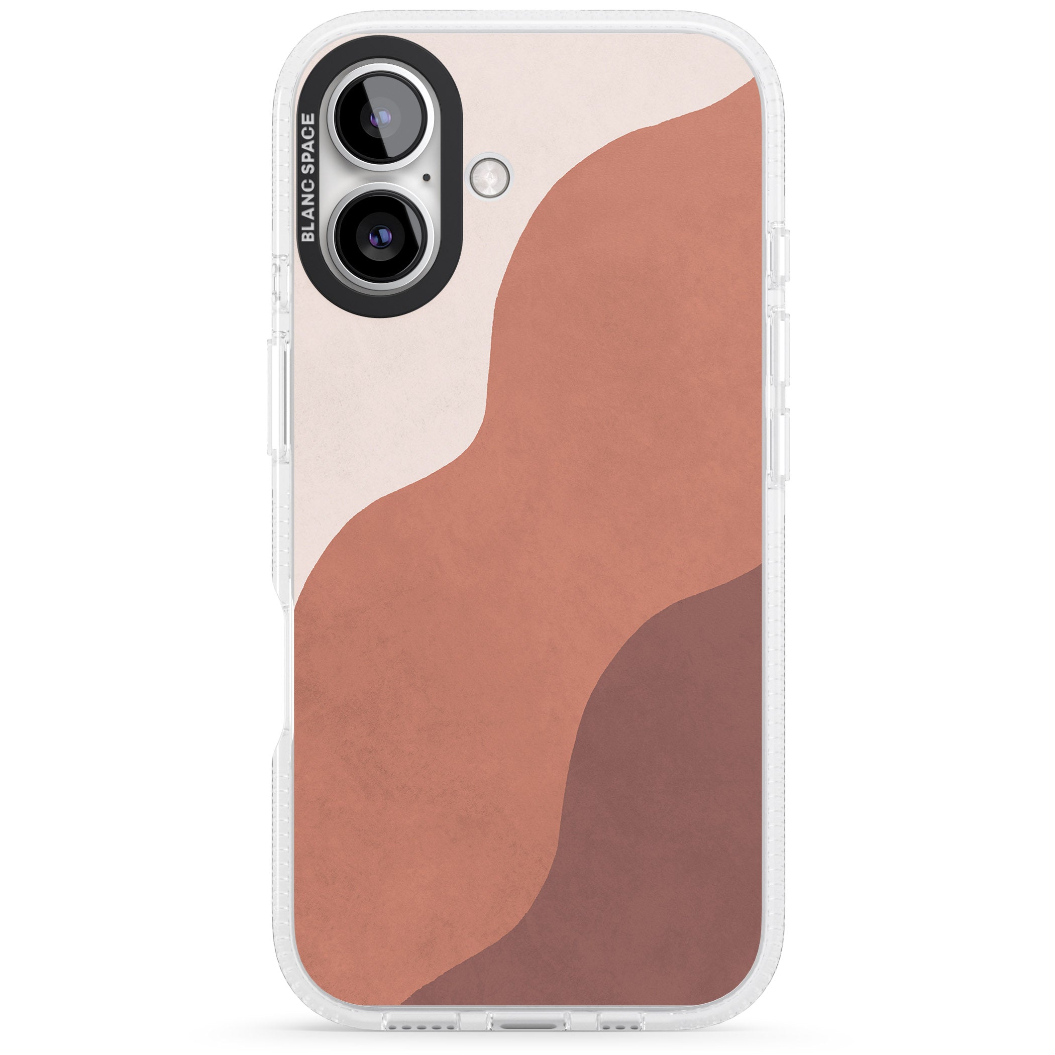 Lush Abstract Watercolour Design #3 iPhone 16 / 16 Plus Clear Case Impact Air - Blanc Space