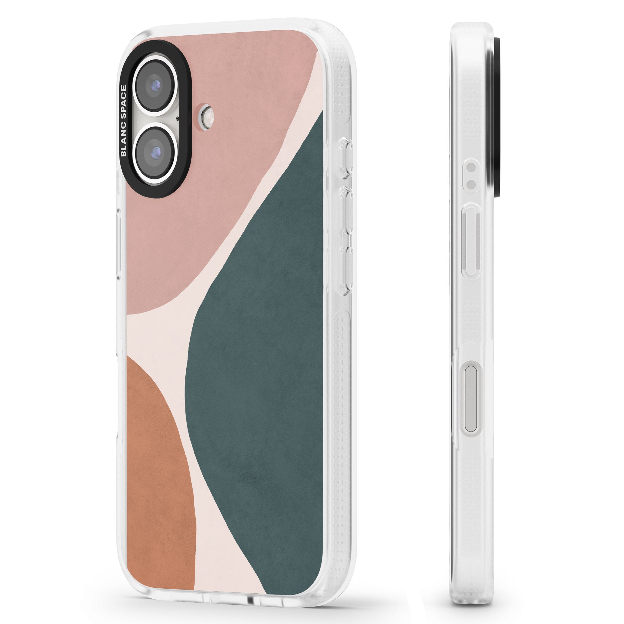 Lush Abstract Watercolour Design #8 iPhone 16 / 16 Plus Clear Case Impact Air - Blanc Space