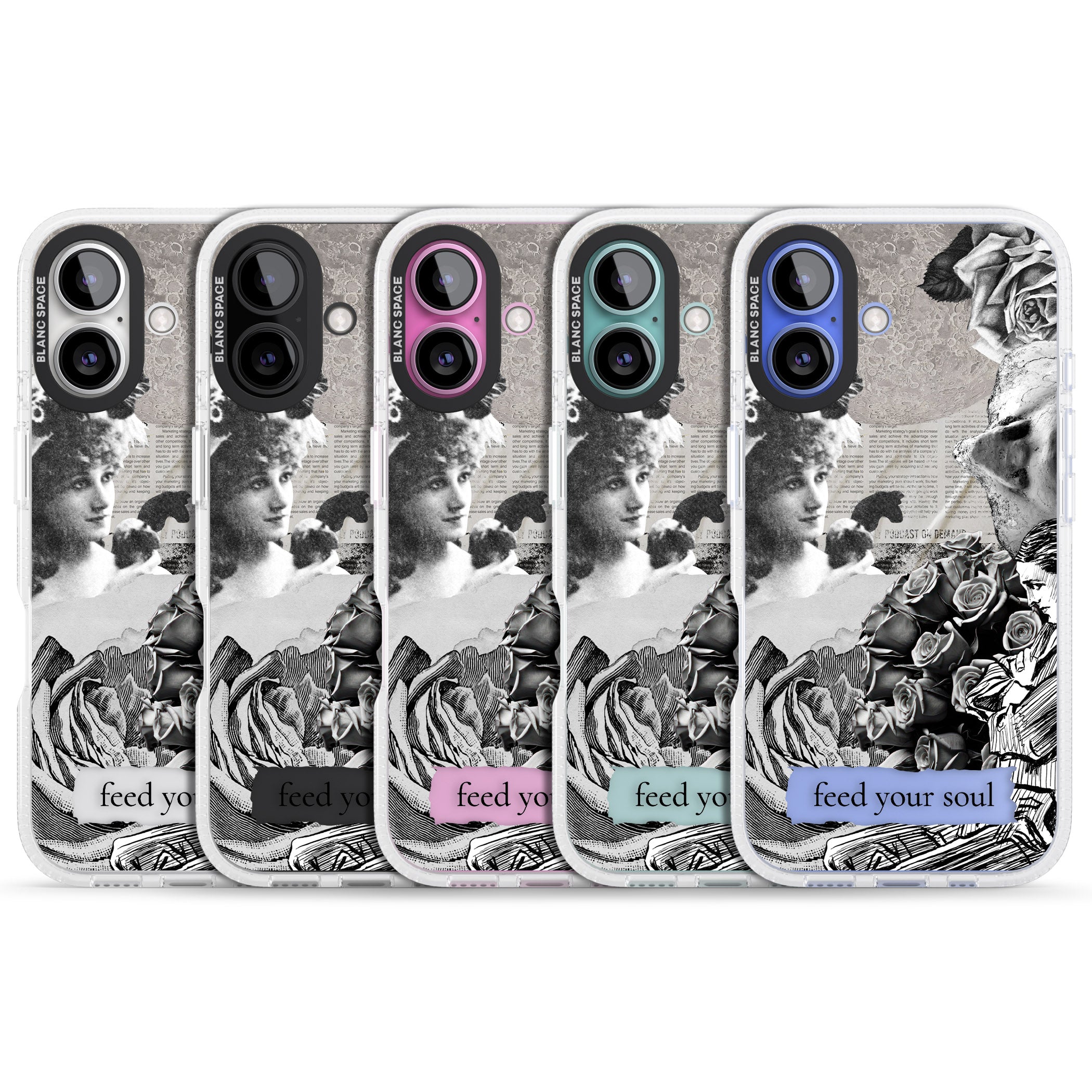 Feed Your Soul iPhone 16 / 16 Plus Clear Case Impact Air - Blanc Space