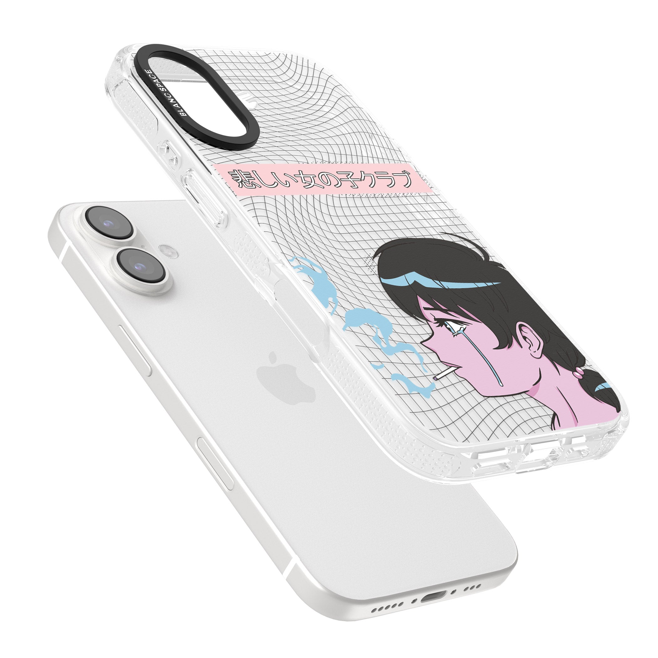 Lost Love iPhone 16 / 16 Plus Clear Case Impact Air - Blanc Space