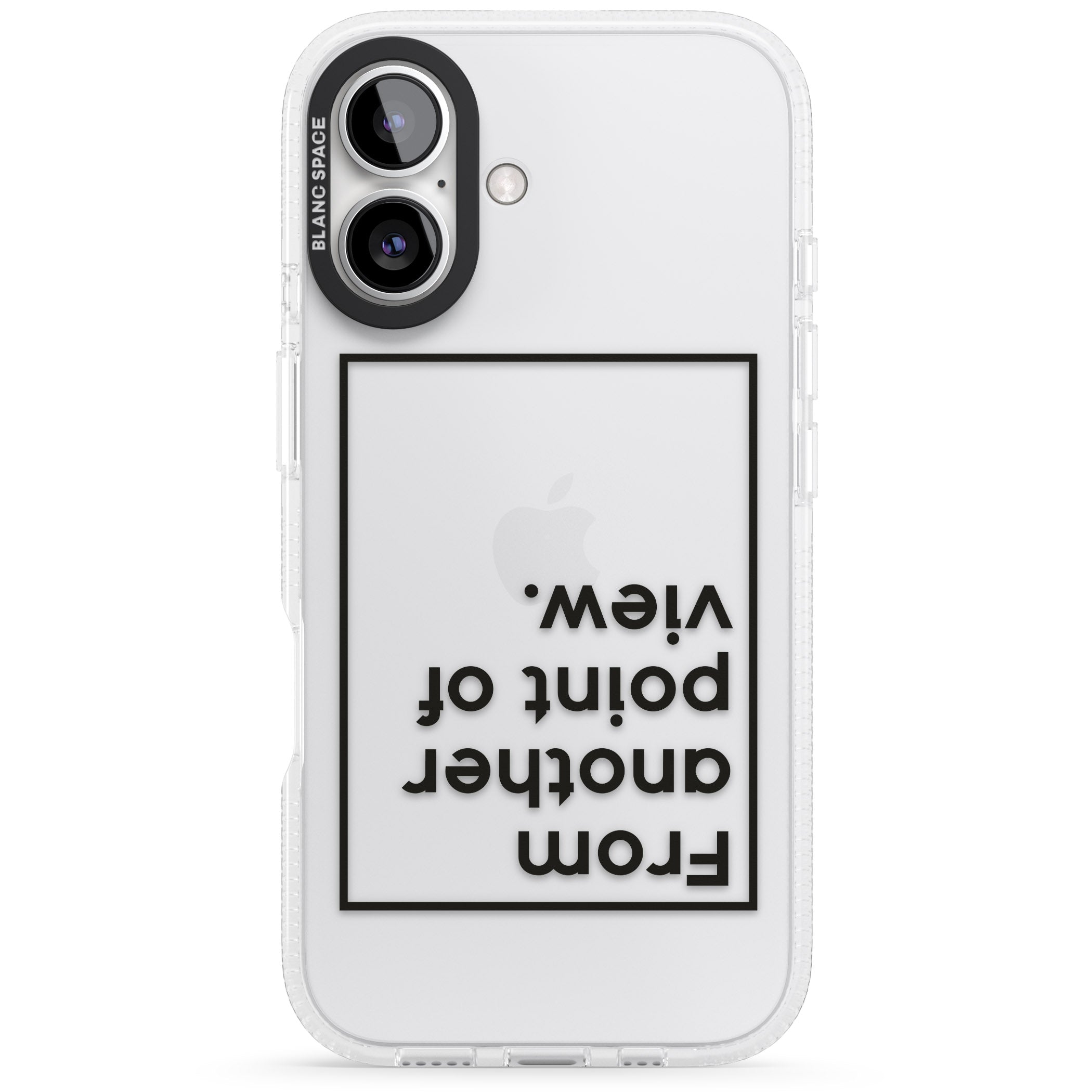 Another Point of View iPhone 16 / 16 Plus Clear Case Impact Air - Blanc Space