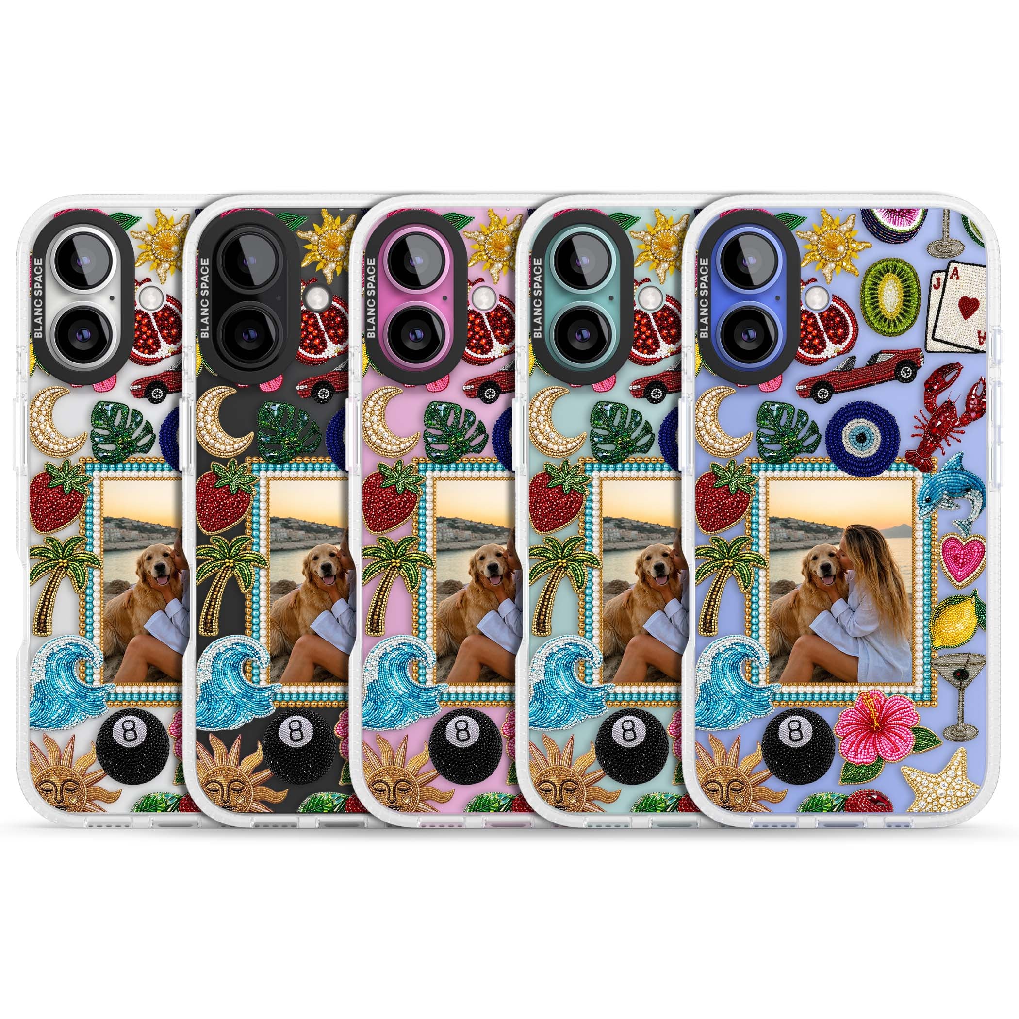 Beaded Photo coastal iPhone case | Clear Case Impact Air case for iPhone 16, iPhone 16 Plus