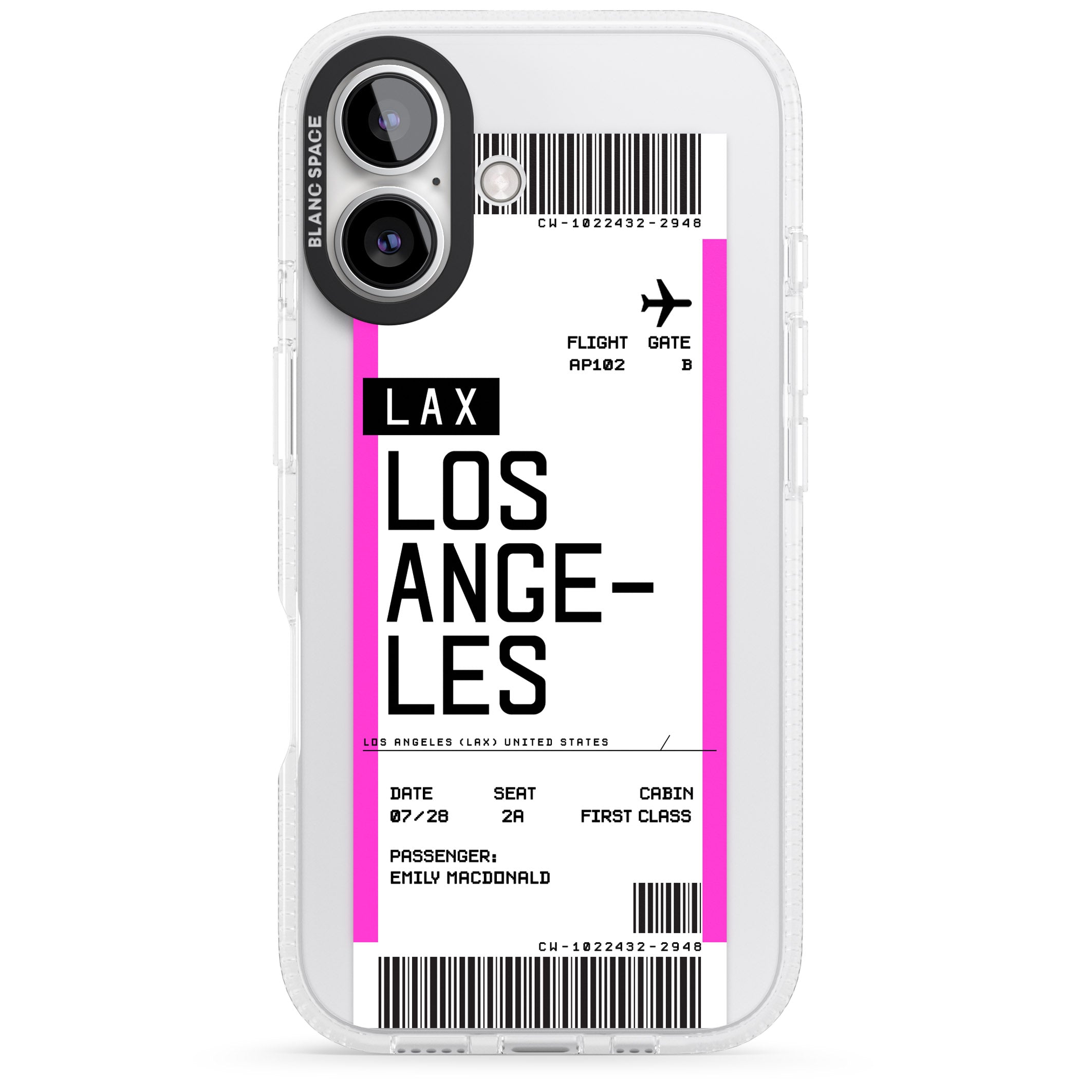 Personalised Los Angeles Boarding Pass