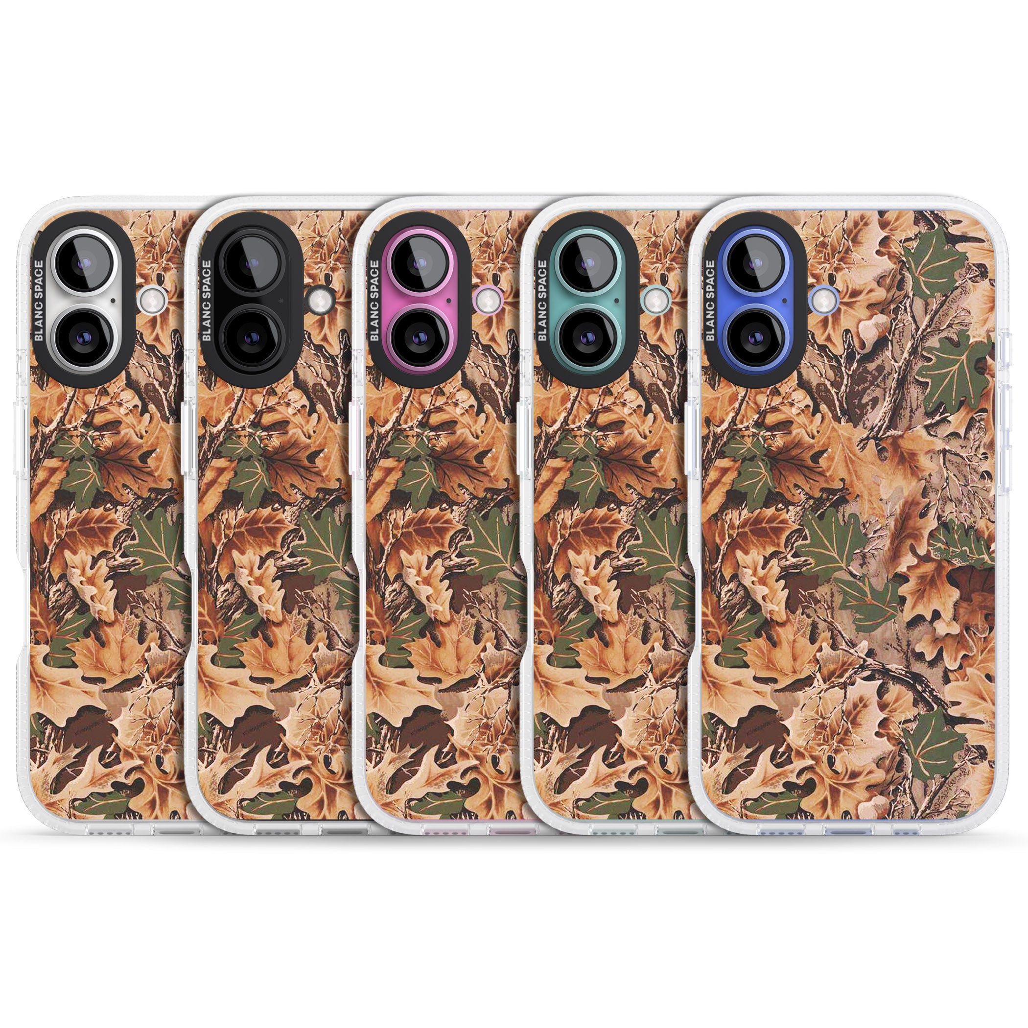 Realtree Camo iPhone 16 / 16 Plus Clear Case Impact Air - Blanc Space