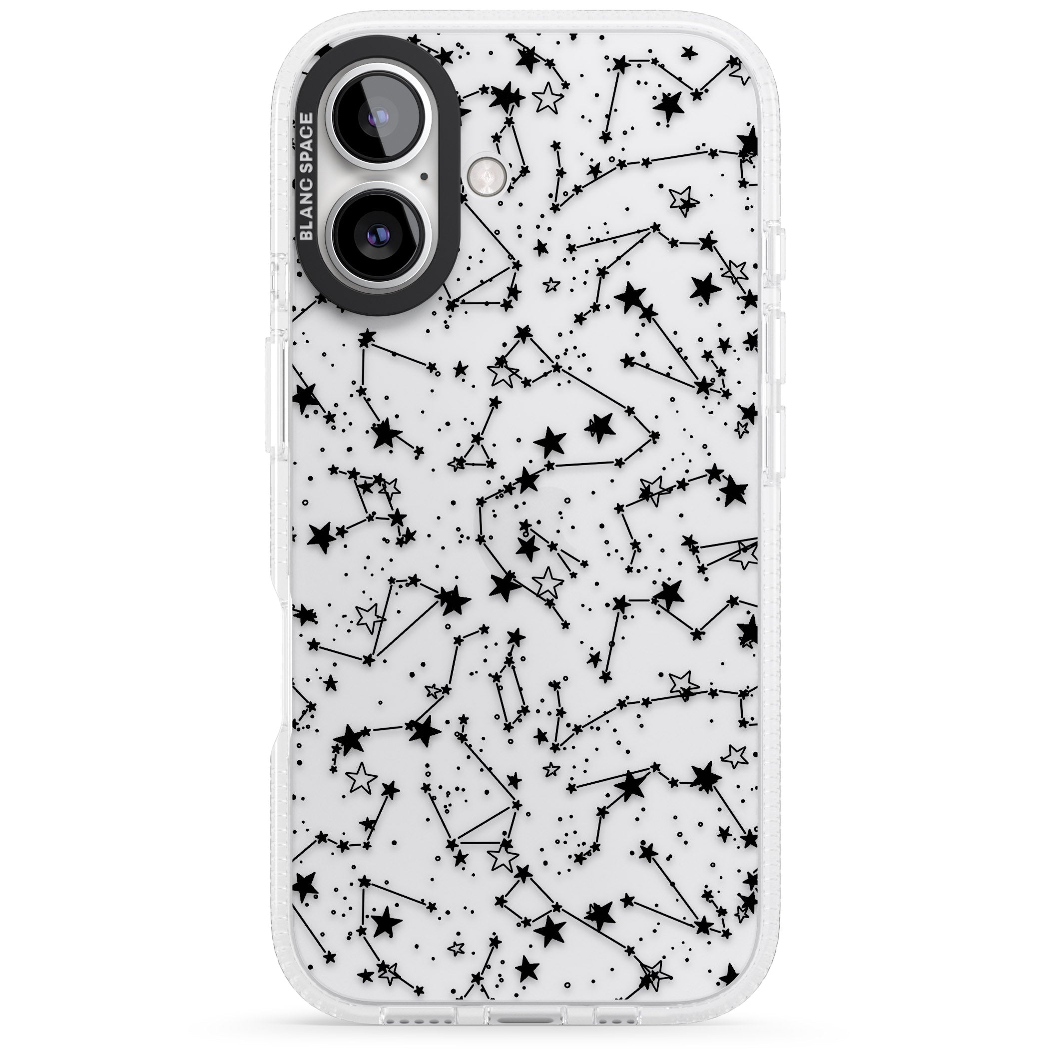 Constellations iPhone 16 / 16 Plus Clear Case Impact Air - Blanc Space
