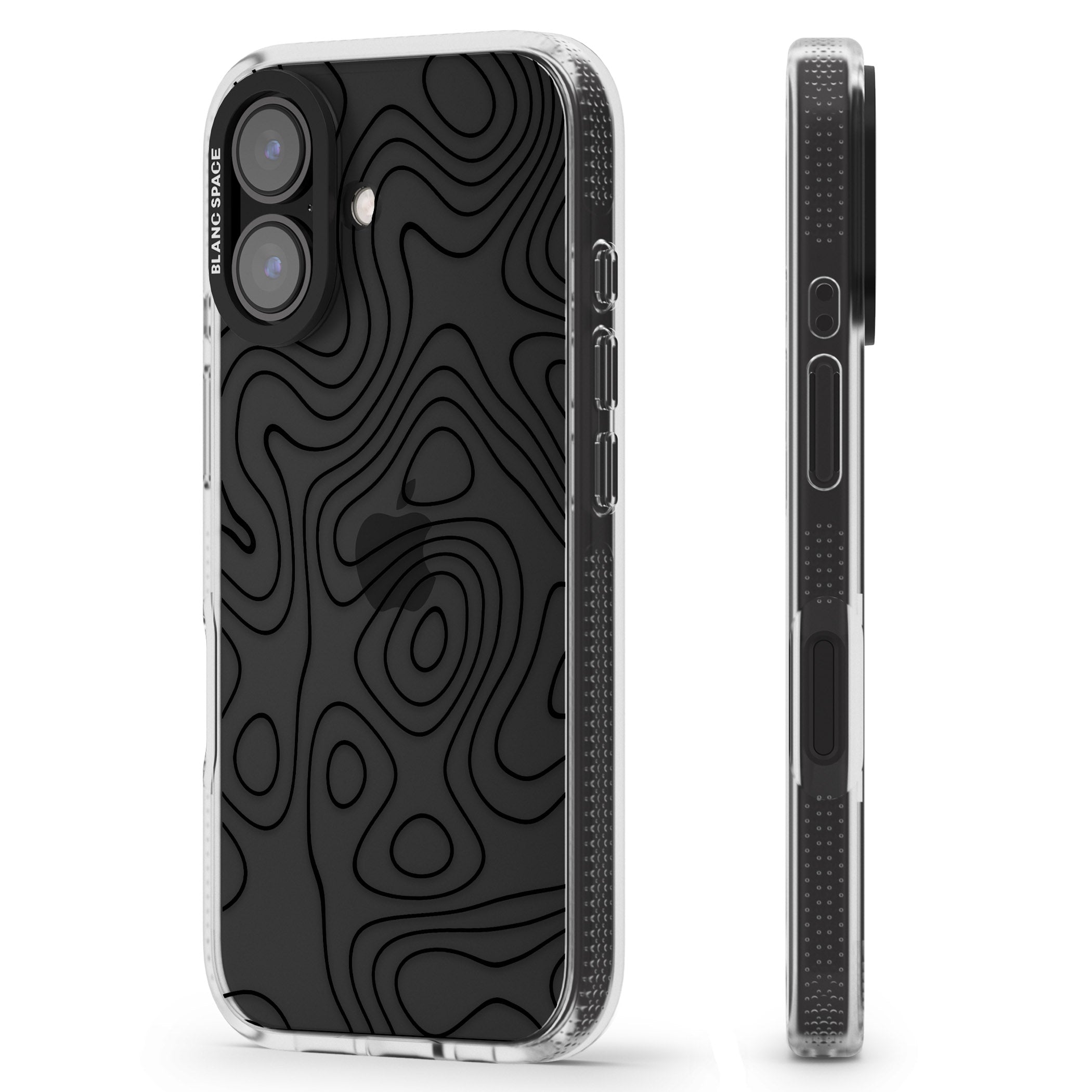 Damascus Steel iPhone 16 / 16 Plus Clear Case Impact Air - Blanc Space