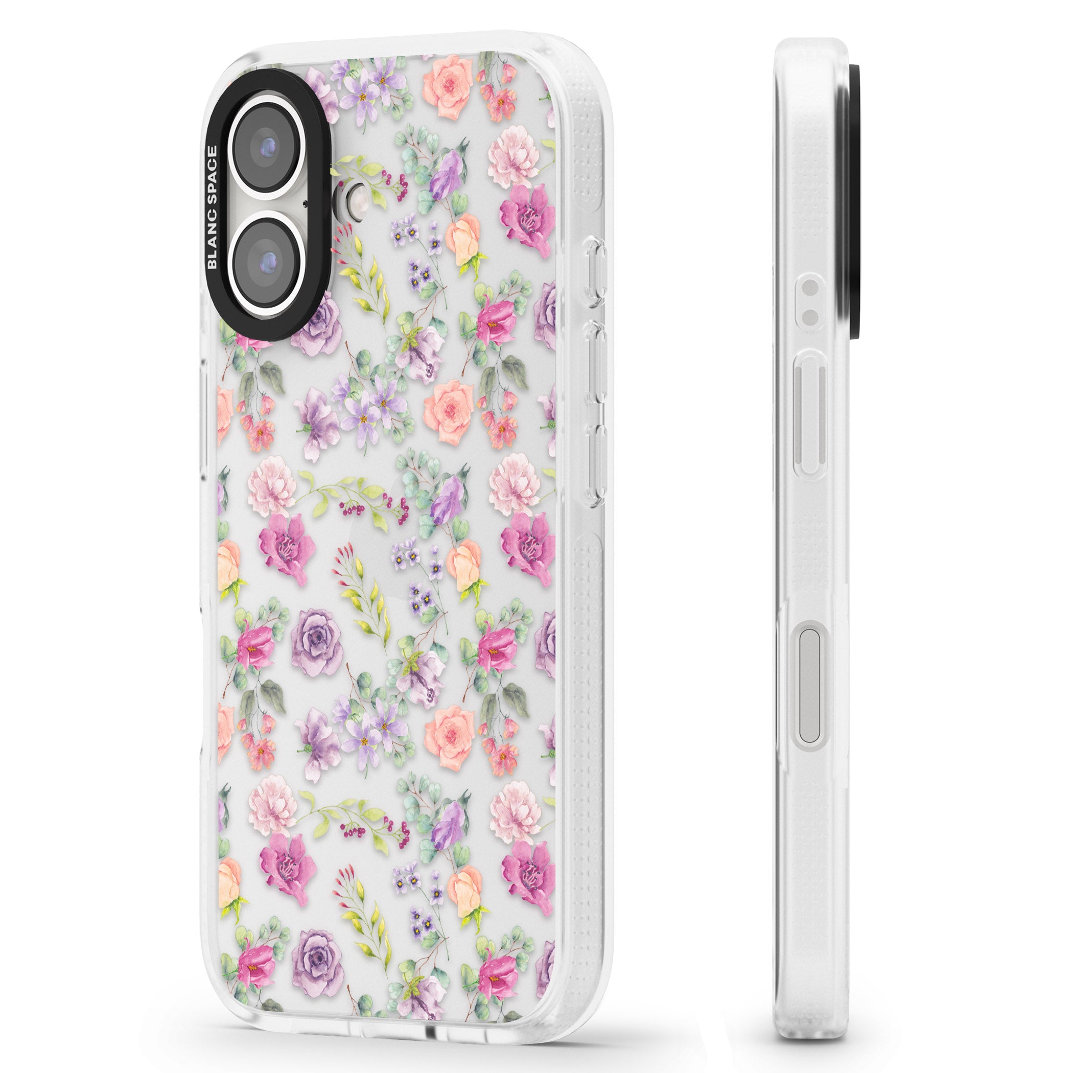 Sunday Flowers iPhone 16 / 16 Plus Clear Case Impact Air - Blanc Space
