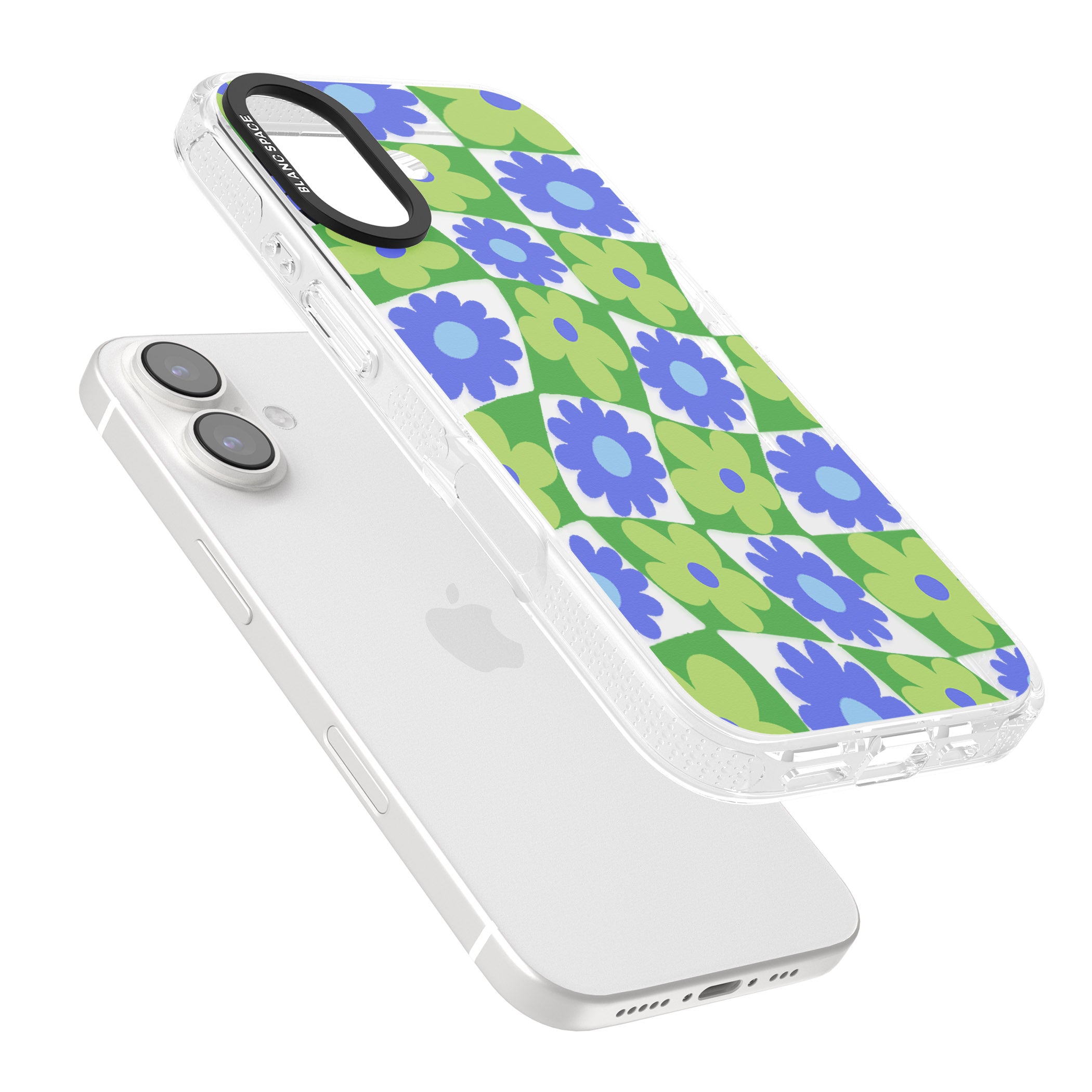 Garden Party iPhone 16 / 16 Plus Clear Case Impact Air - Blanc Space