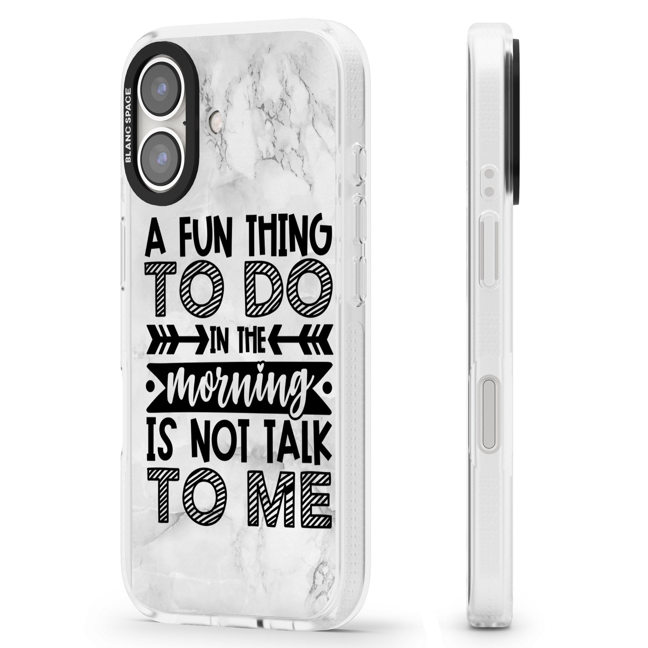 A Fun thing to do iPhone 16 / 16 Plus Clear Case Impact Air - Blanc Space