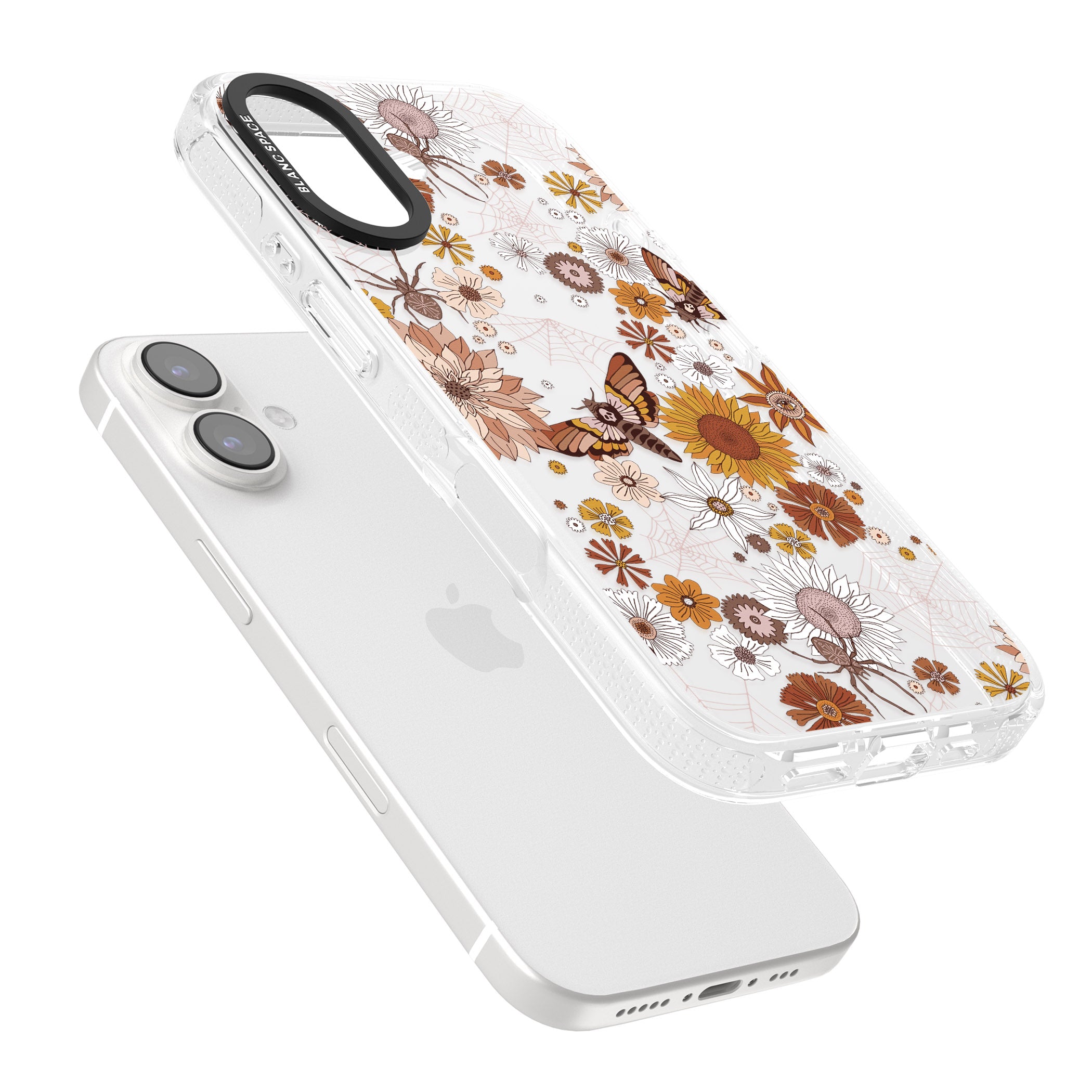 Halloween Wildlife iPhone 16 / 16 Plus Clear Case Impact Air - Blanc Space