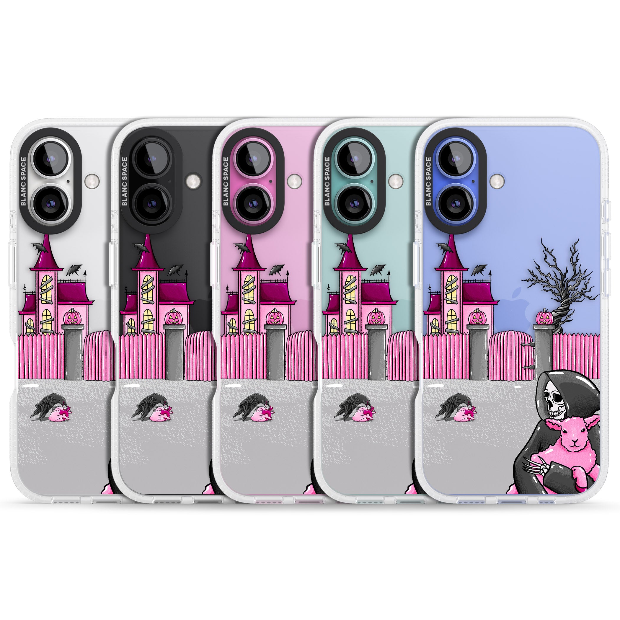 Left With My Heart iPhone 16 / 16 Plus Clear Case Impact Air - Blanc Space