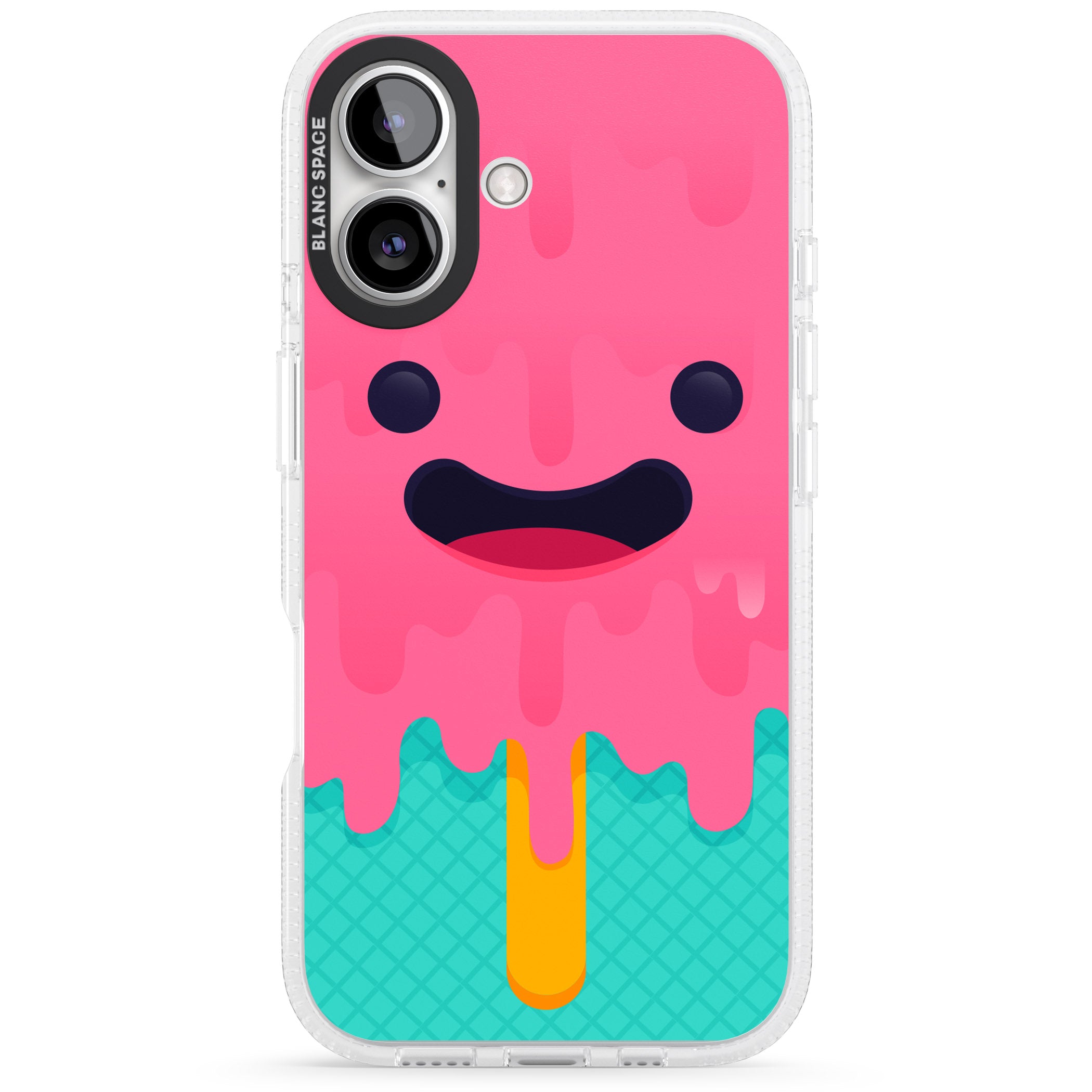 Ice Lolly iPhone 16 / 16 Plus Clear Case Impact Air - Blanc Space