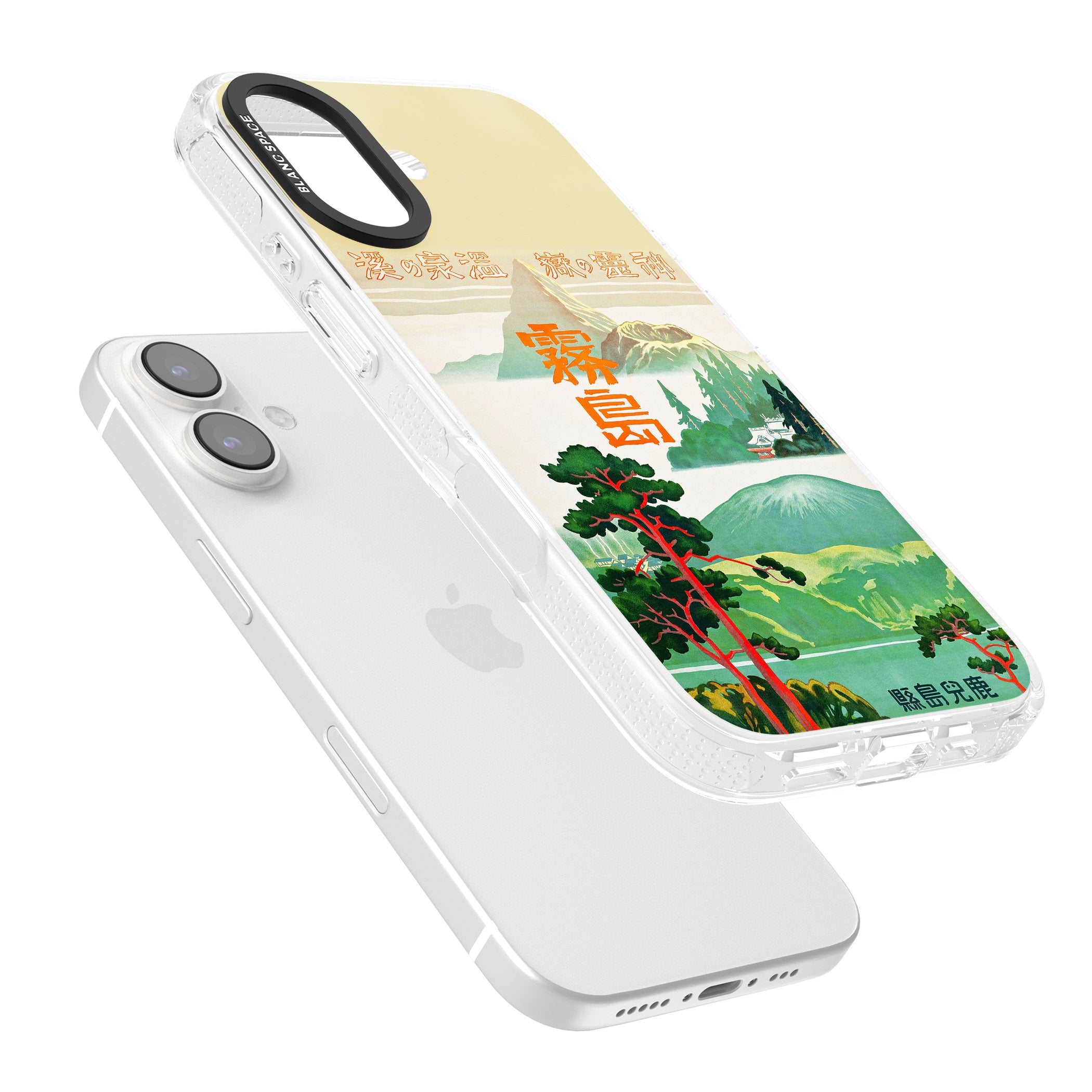 Japan Travel Poster (1930s) iPhone 16 / 16 Plus Clear Case Impact Air - Blanc Space