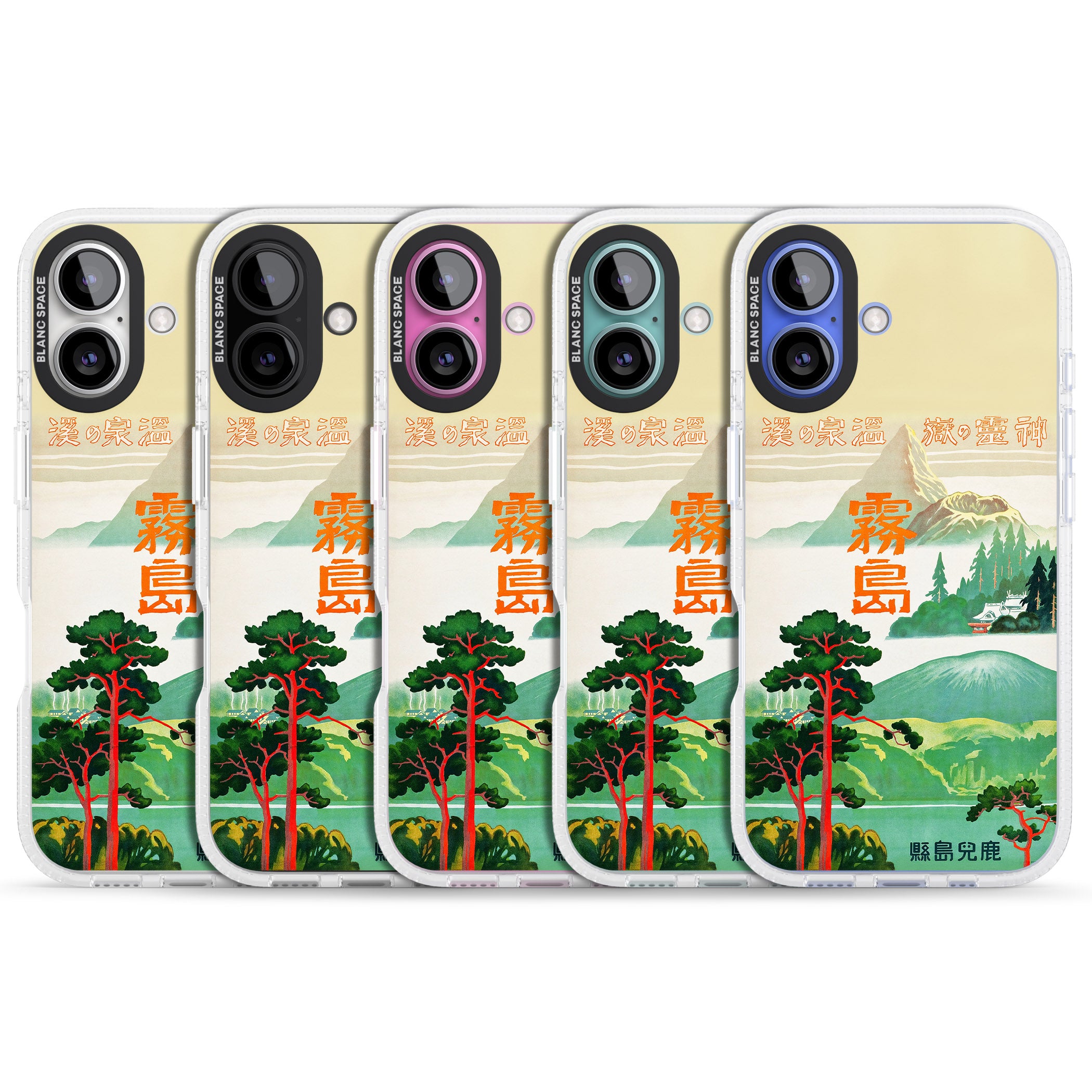 Japan Travel Poster (1930s) iPhone 16 / 16 Plus Clear Case Impact Air - Blanc Space