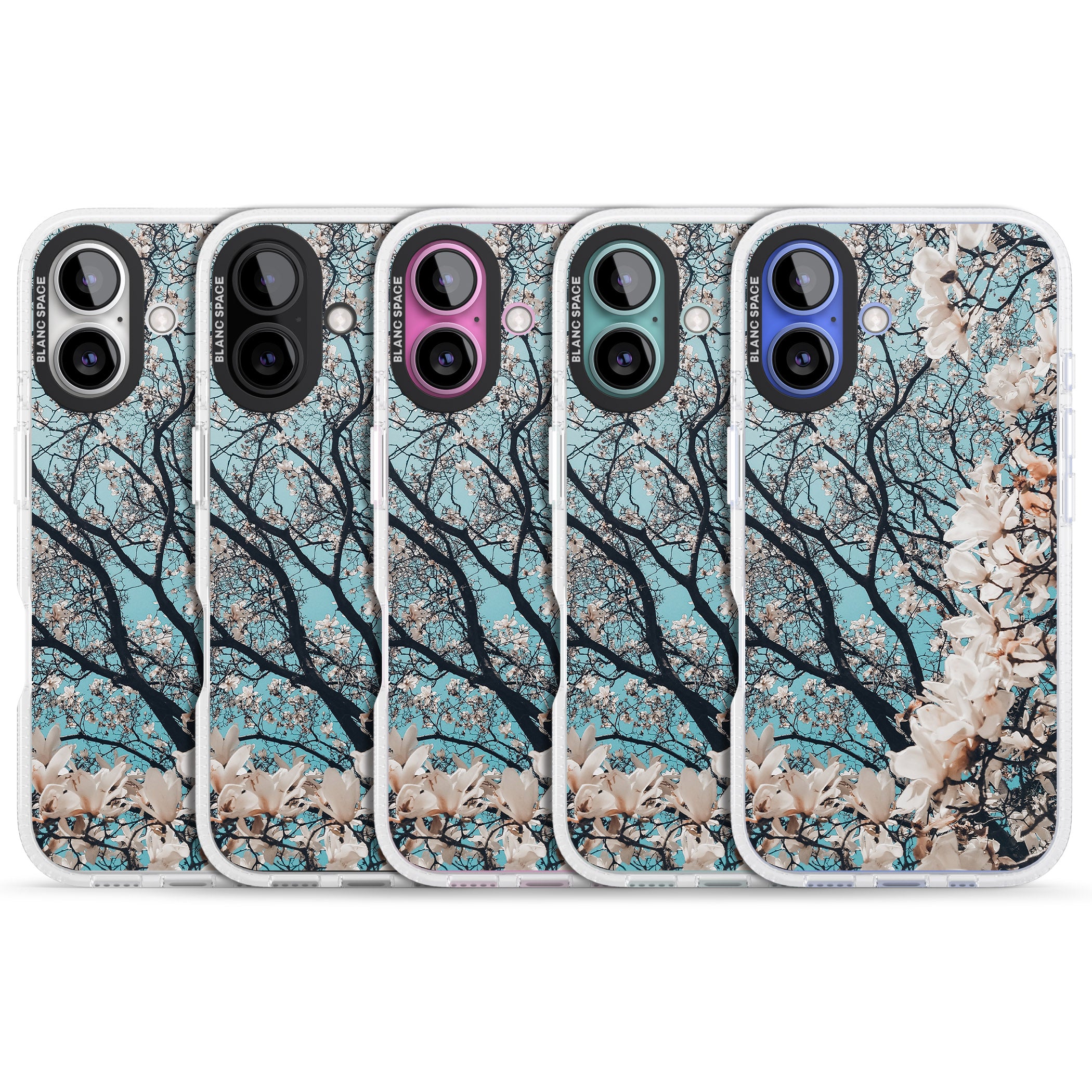 Magnolia Tree Photograph iPhone 16 / 16 Plus Clear Case Impact Air - Blanc Space