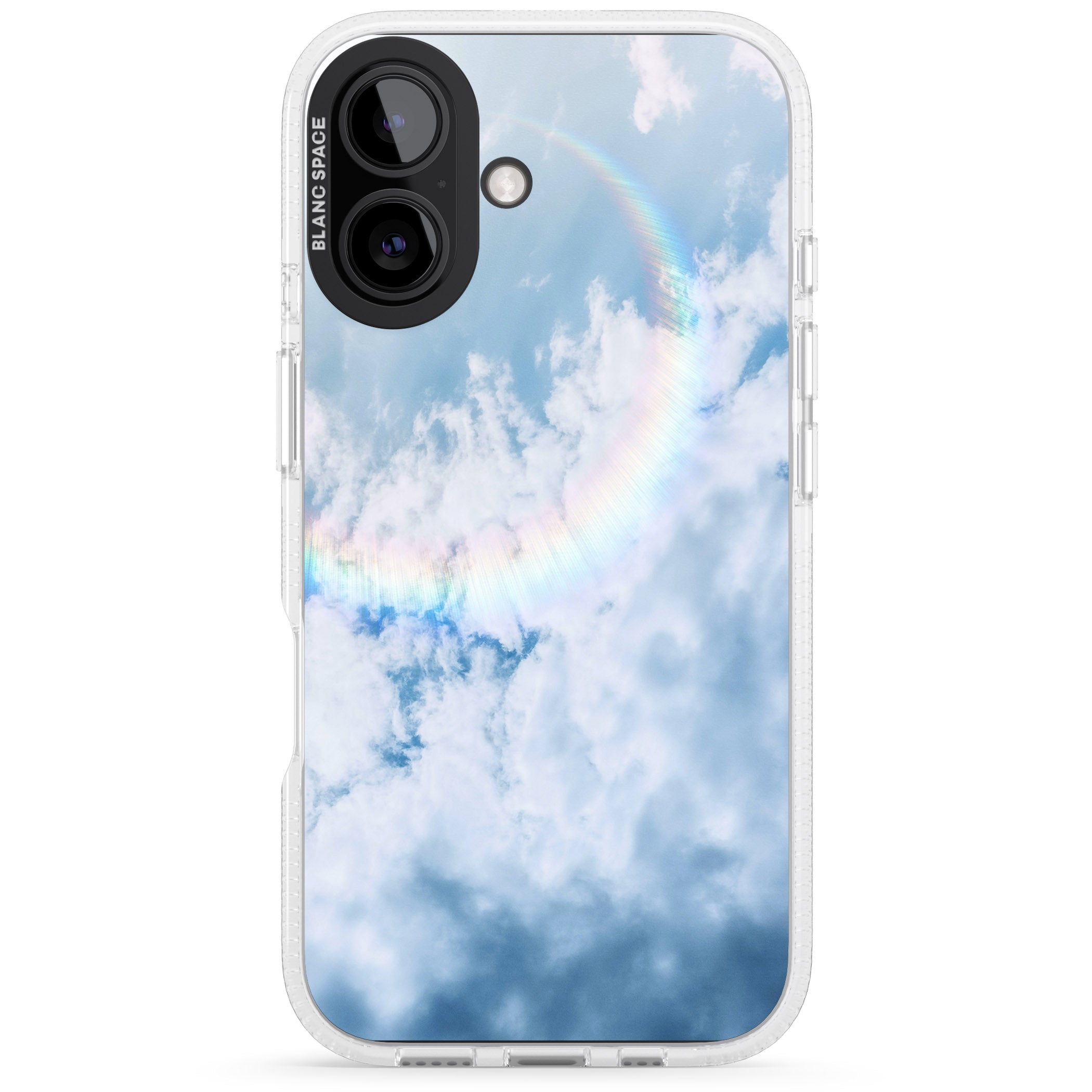 Rainbow Light Flare Photograph iPhone 16 / 16 Plus Clear Case Impact Air - Blanc Space