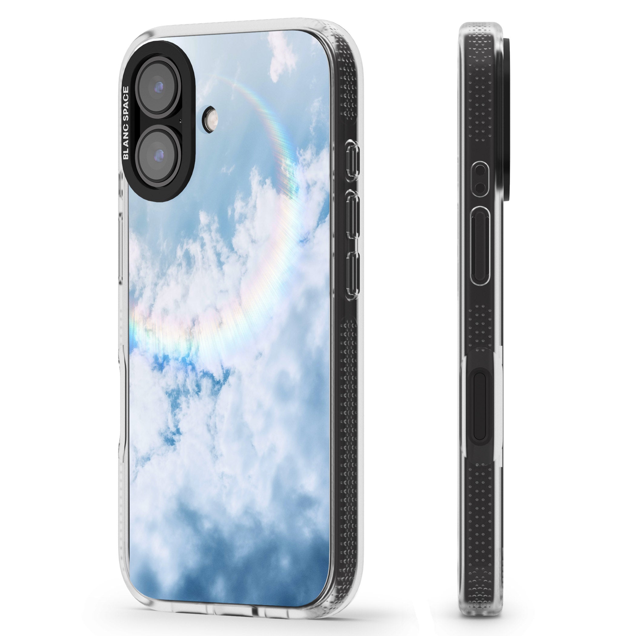 Rainbow Light Flare Photograph iPhone 16 / 16 Plus Clear Case Impact Air - Blanc Space