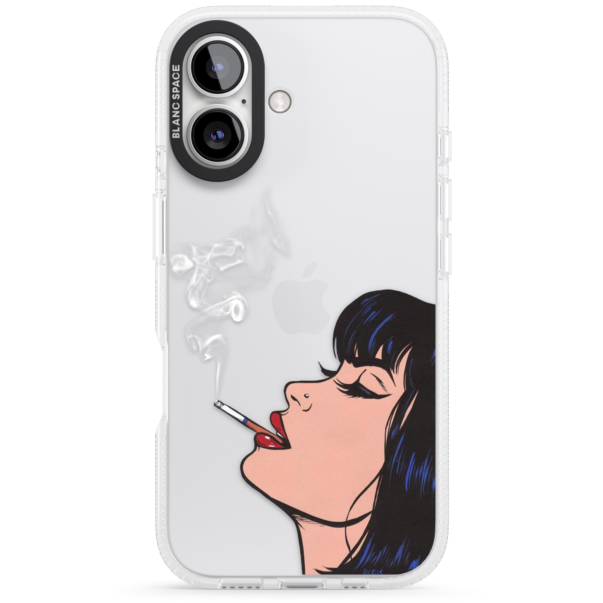 Stress Relief - Pop Art iPhone 16 / 16 Plus Clear Case Impact Air - Blanc Space