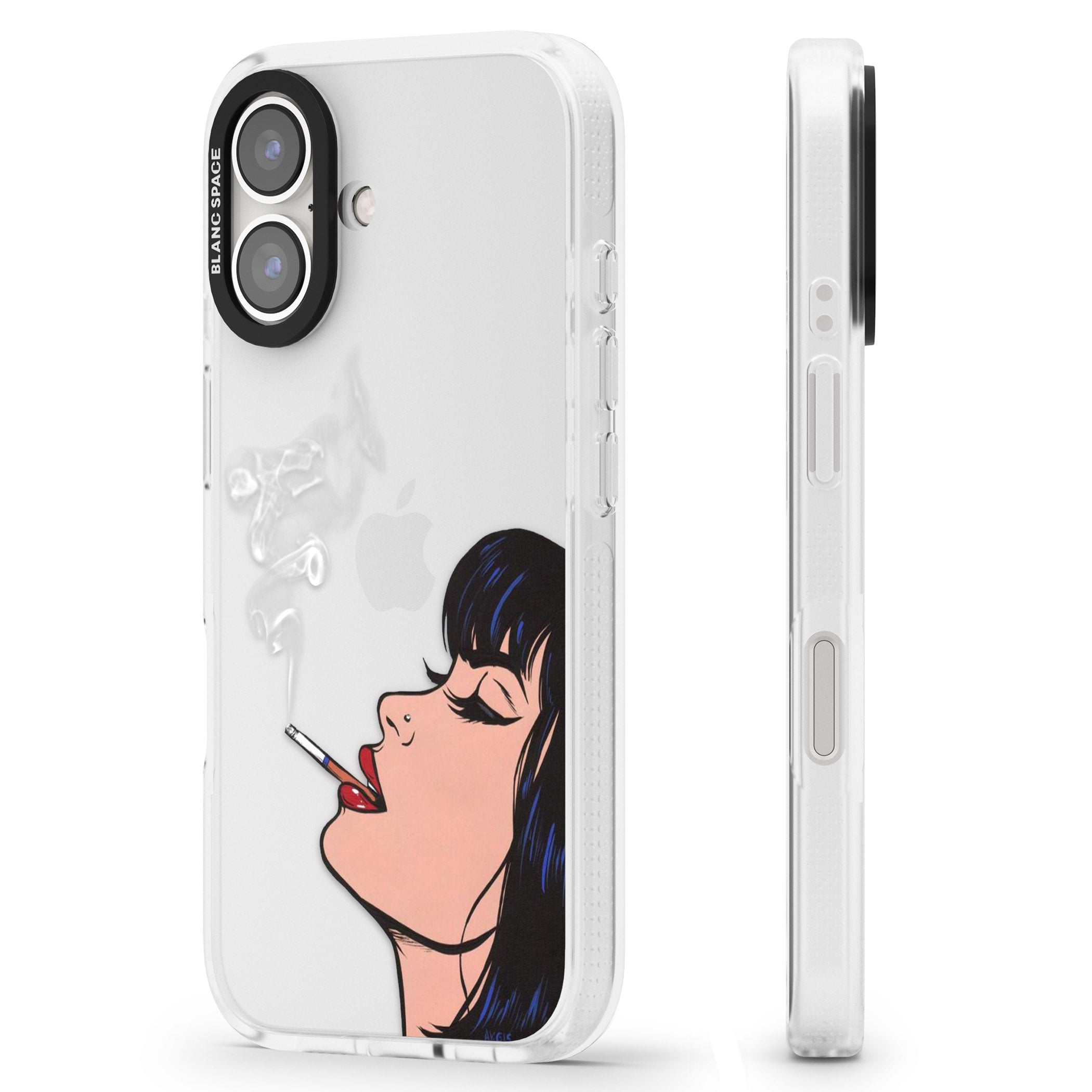 Stress Relief - Pop Art iPhone 16 / 16 Plus Clear Case Impact Air - Blanc Space