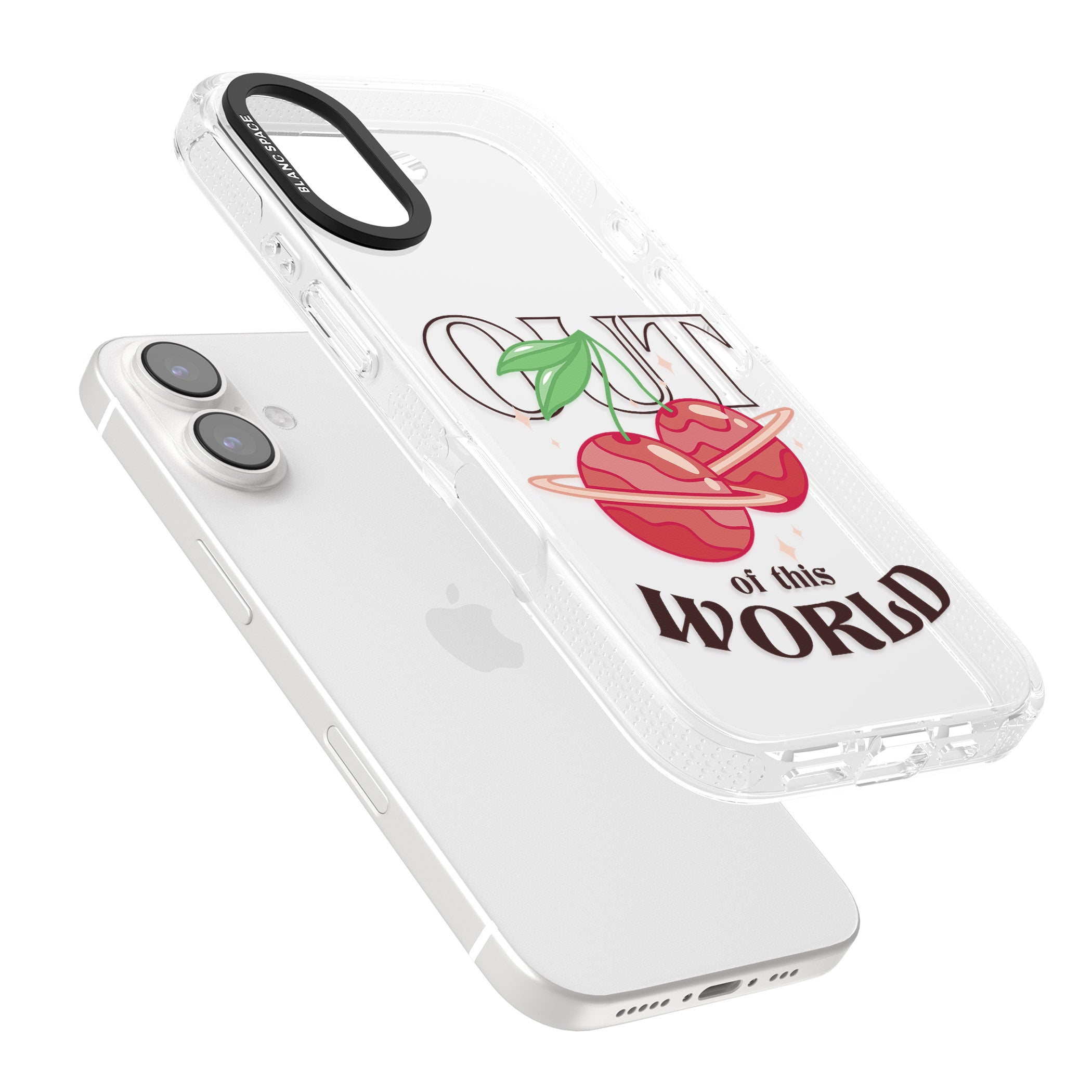 Out of This World iPhone 16 / 16 Plus Clear Case Impact Air - Blanc Space